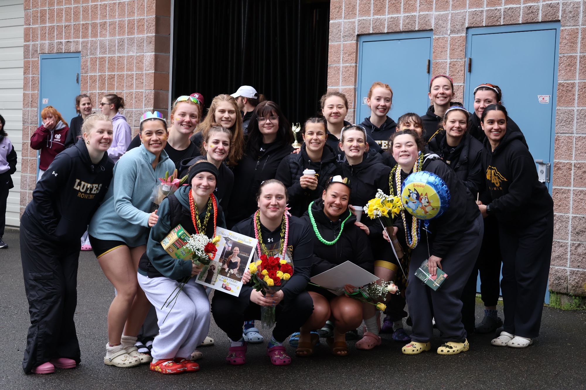 2026 rowing senior day at the boathouse on American lake