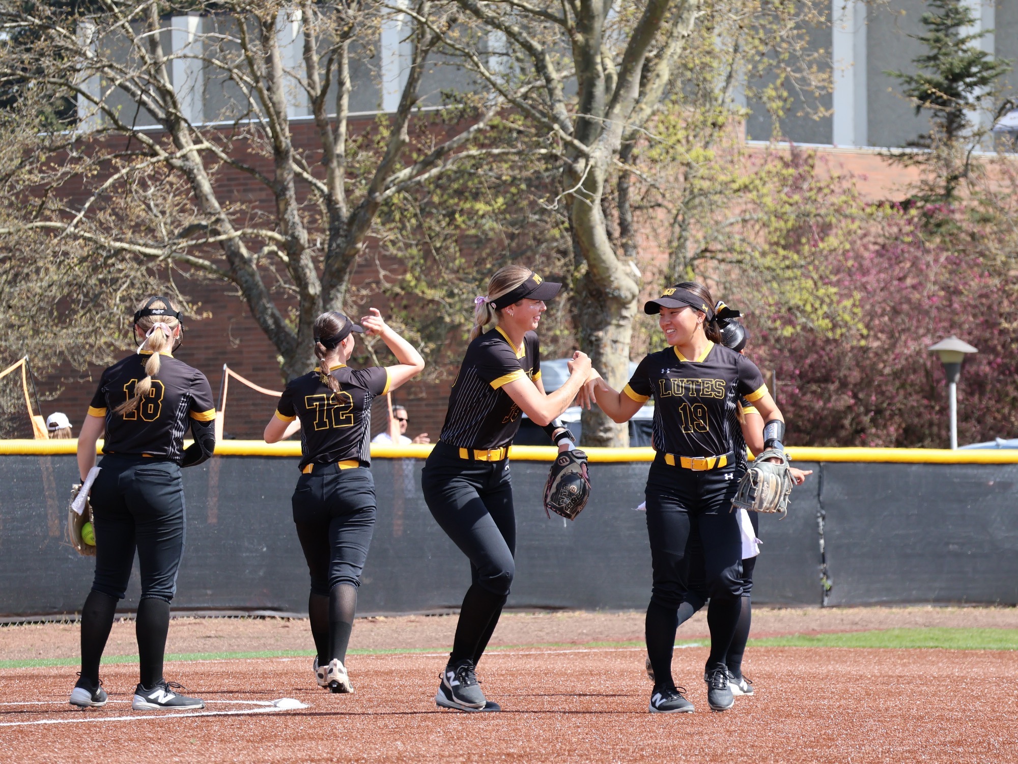 Lutes on the infield