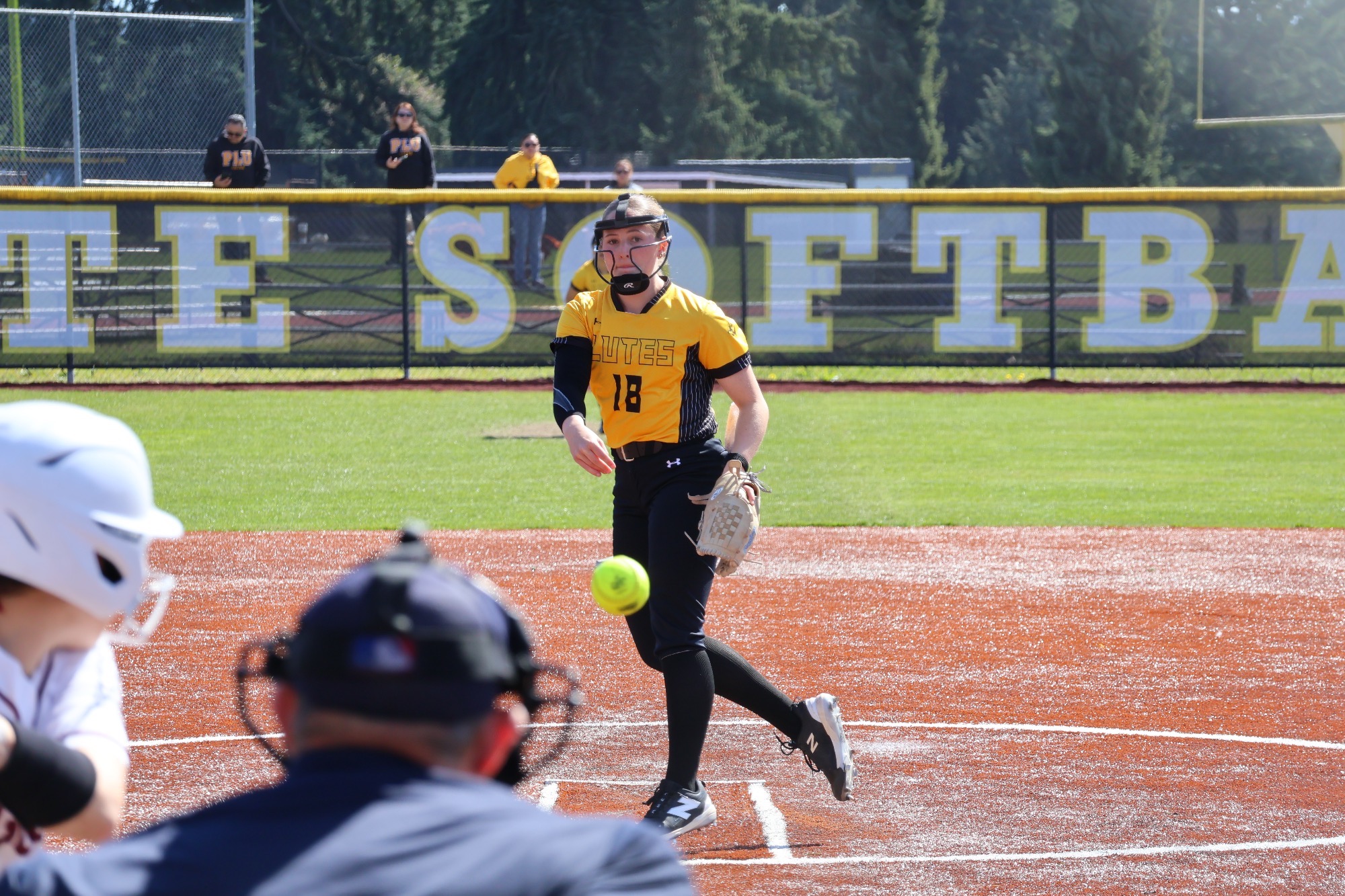 Paige Wilson pitching versus UPS