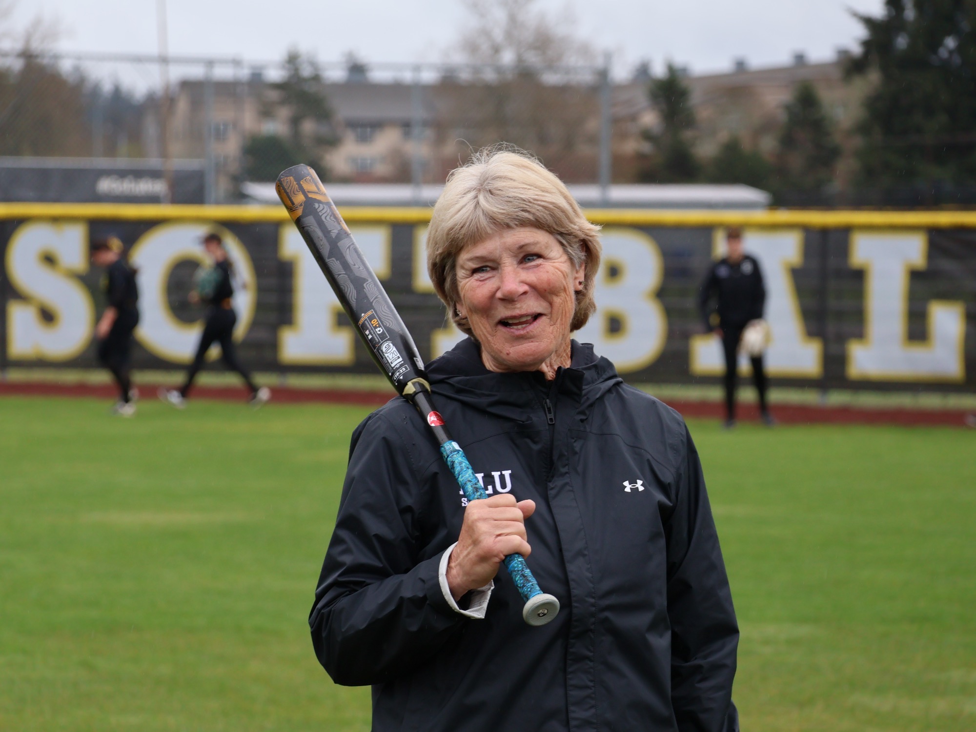 Cindy Van Hulle in pregame warmups