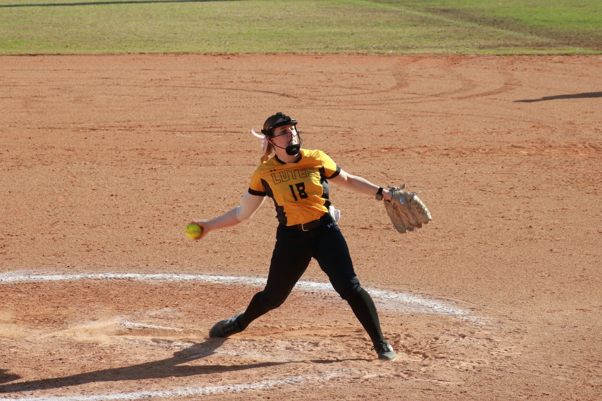 Paige Wilson pitching at NFCA Classic in GA