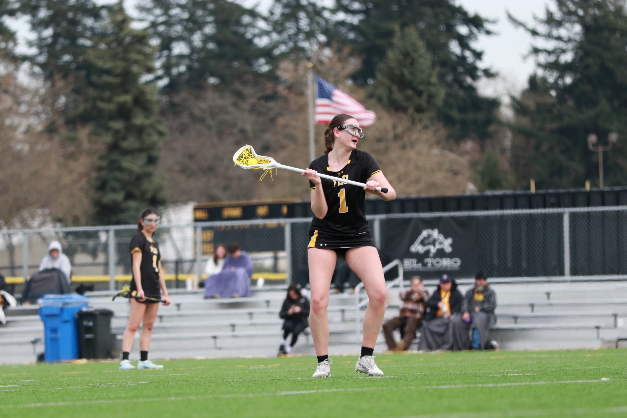 Hackman setting up for an eight meter