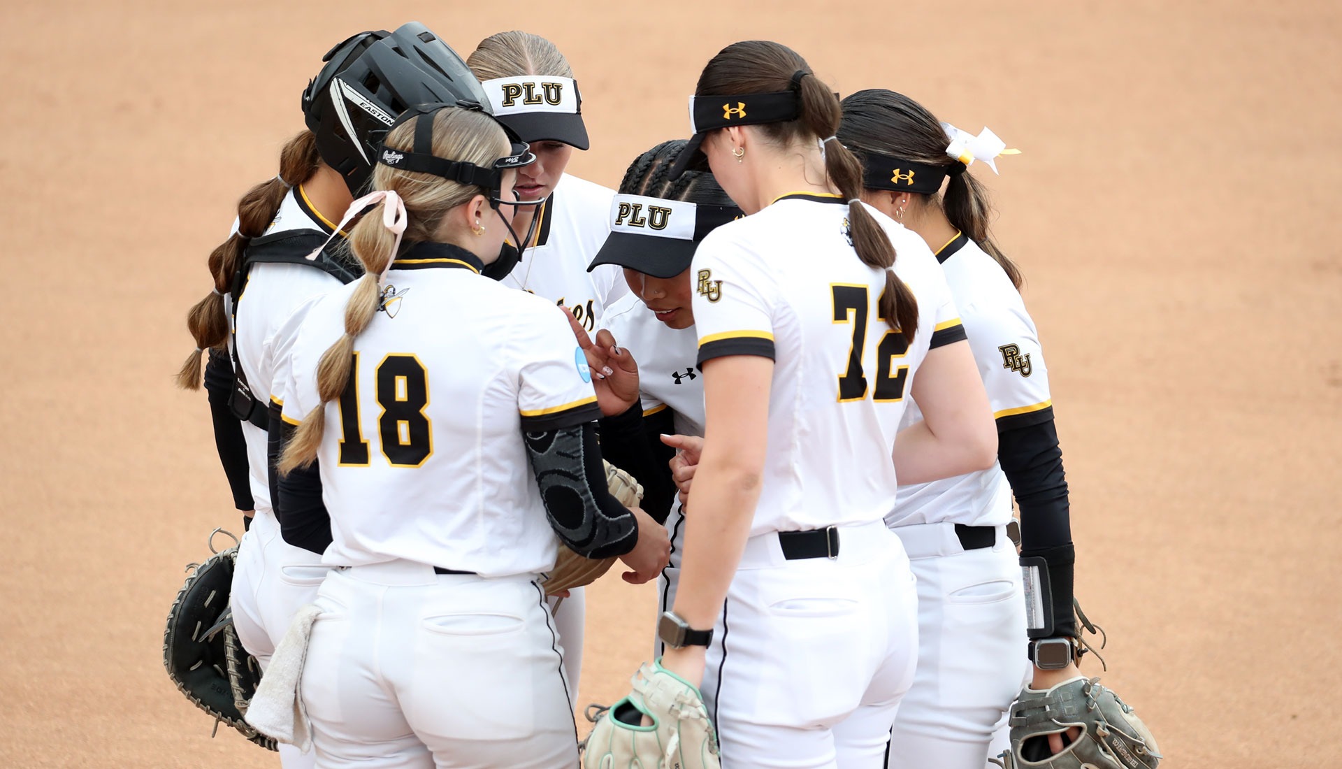 Softballl Group Huddle