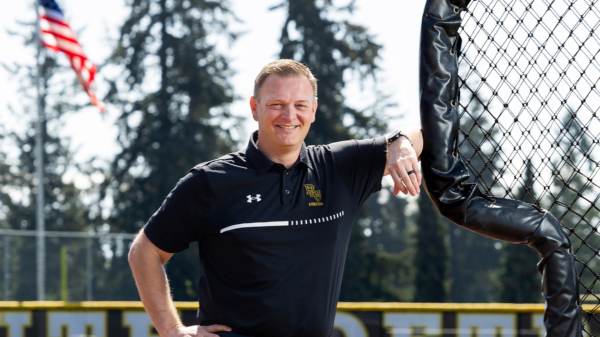 Andy Foltz at PLU Softball Field in 2026