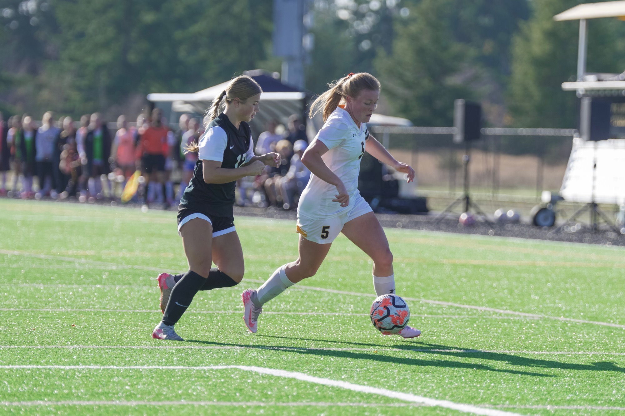 Liv Olson dribbles versus Whitworth