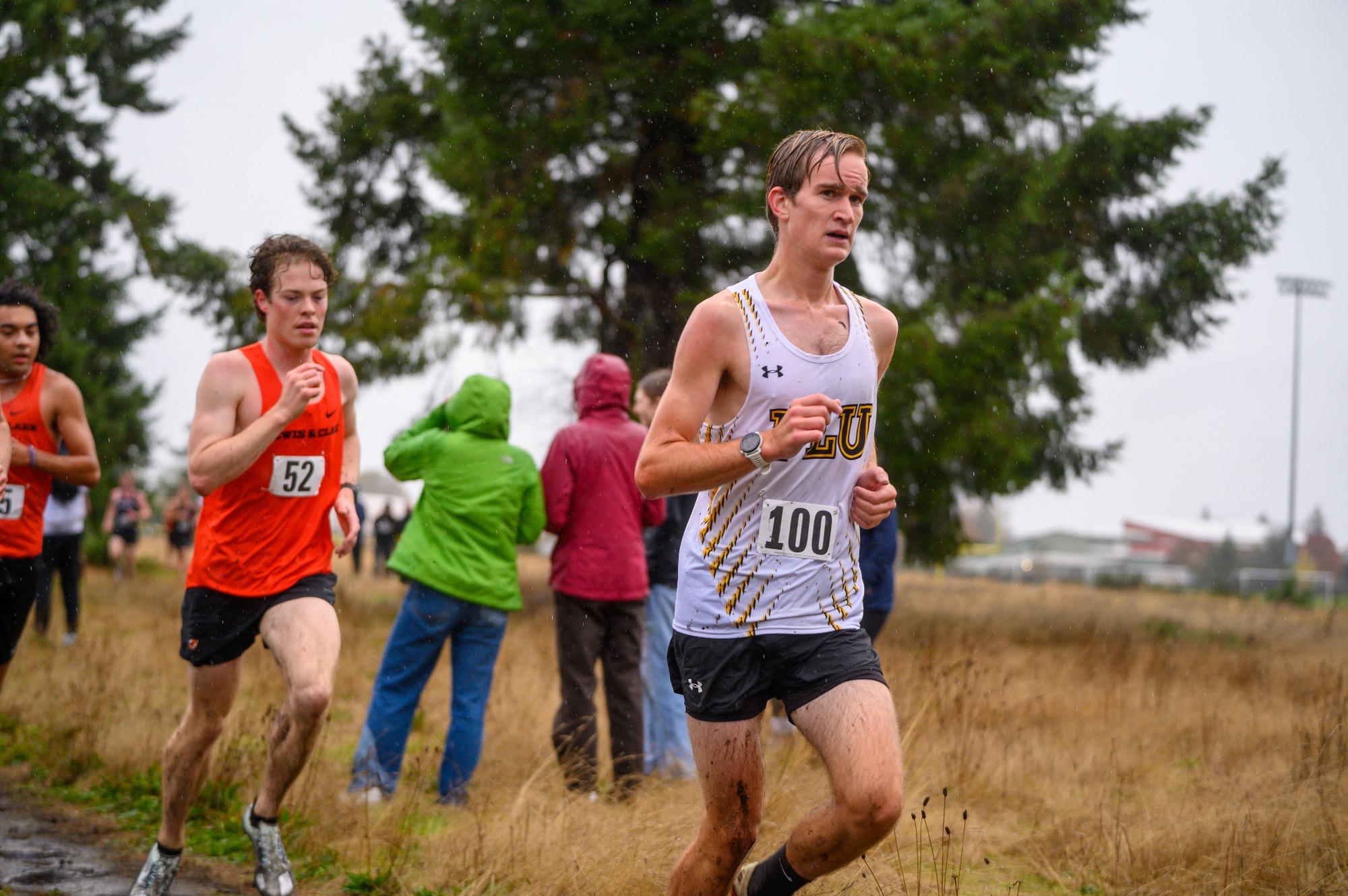 Noah Friedrich running at the 2026 NWC XC Champs