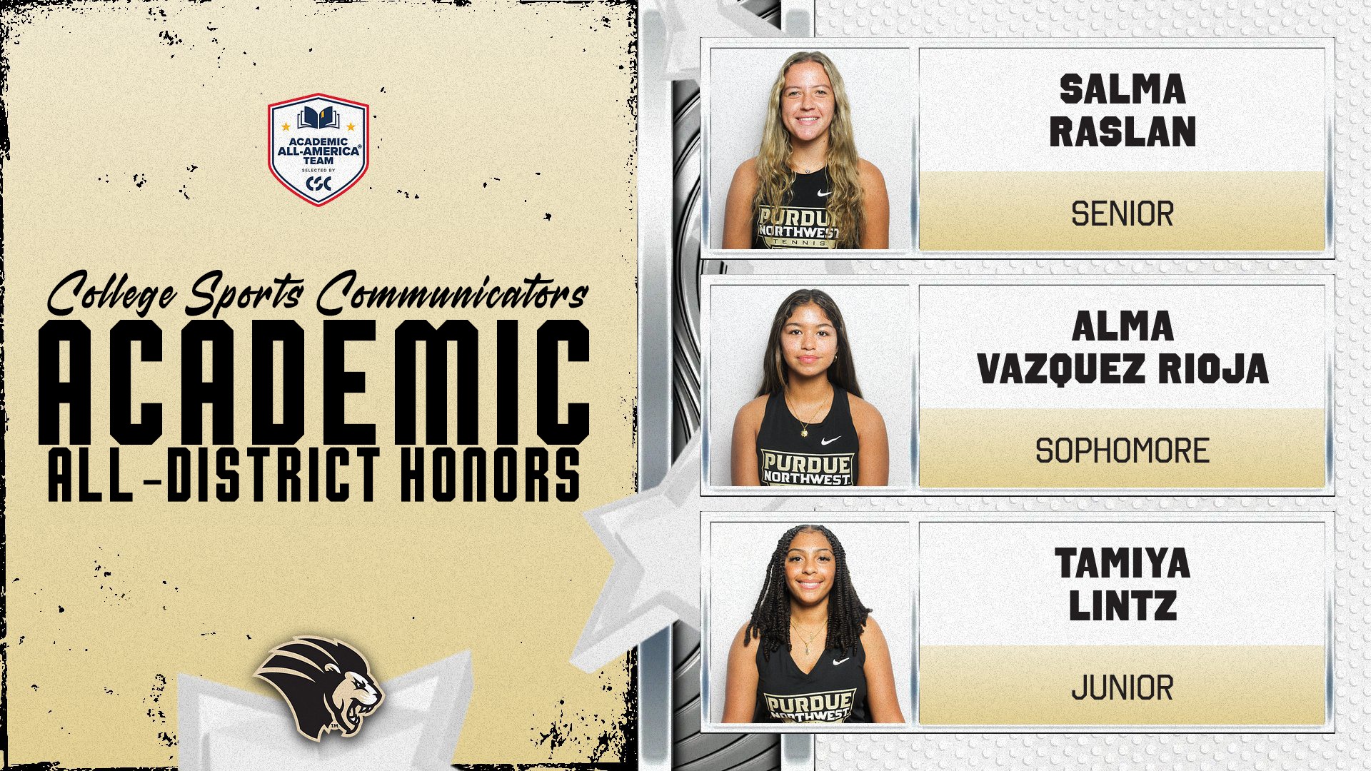 Academic All-District Women's Tennis