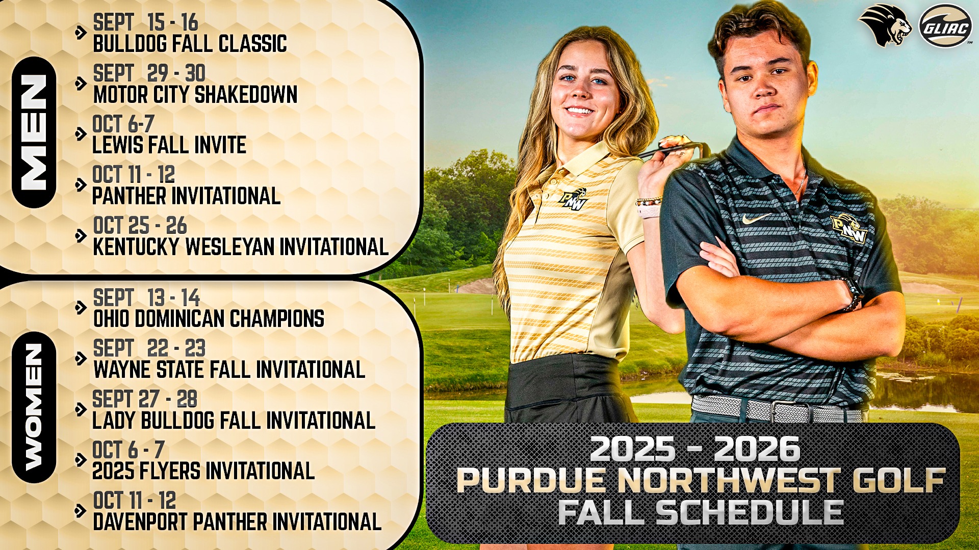 Men's and Women's Golf Schedule Release 25-26