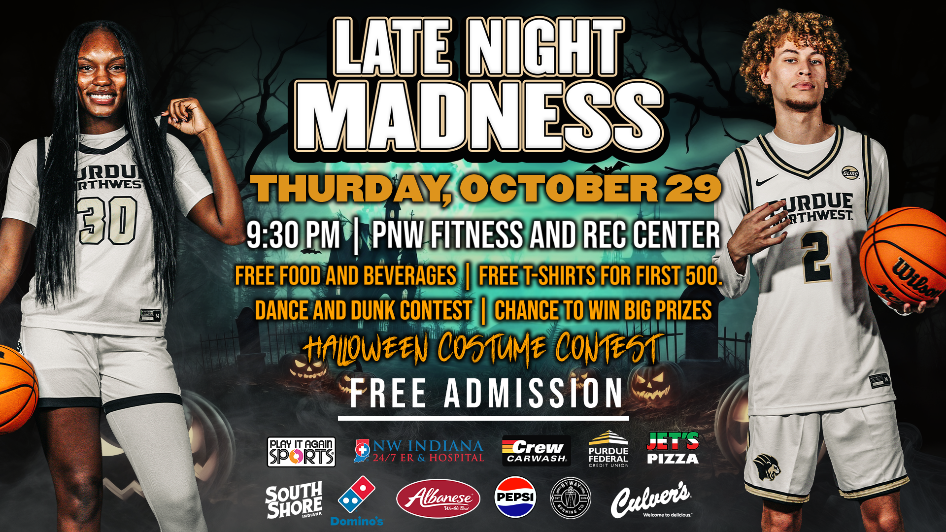 2026 Late Night Madness Updated Graphic