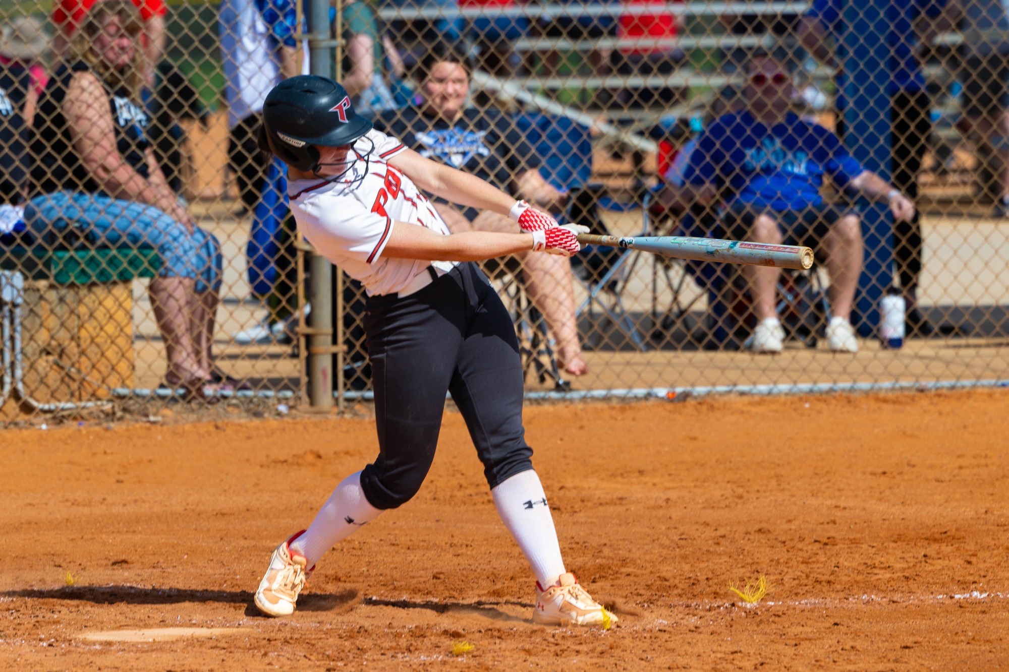 Leia Hurst grounds one against Marian University JV