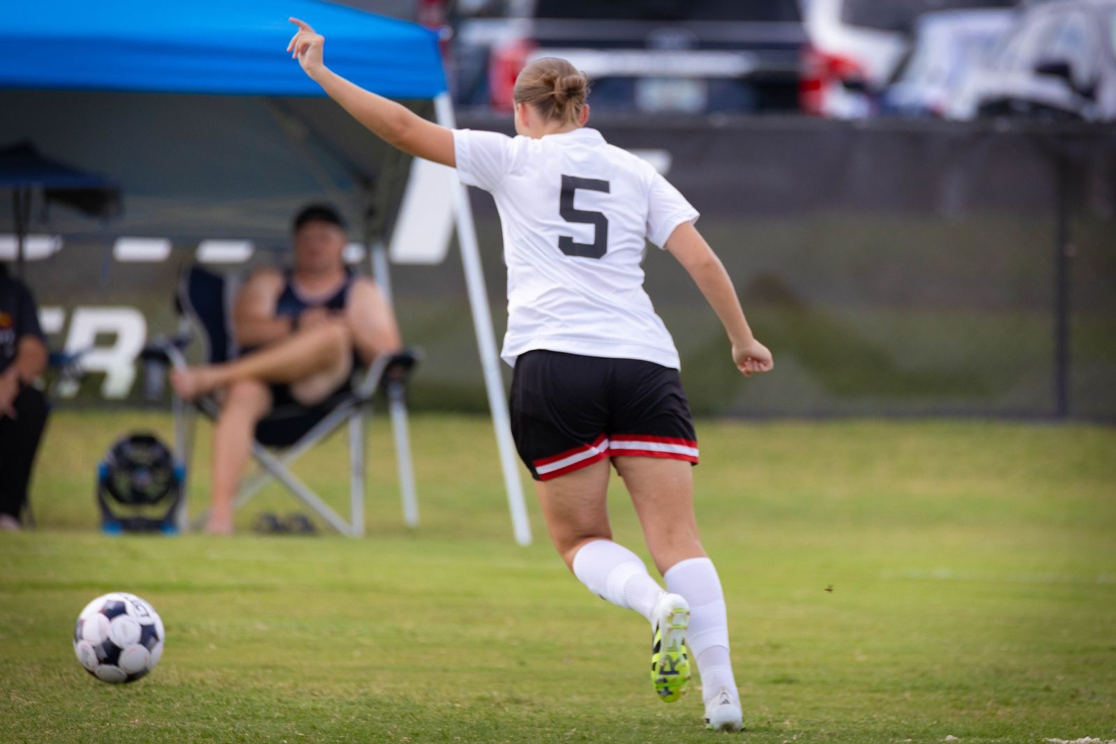 Riley Whale takes a shot vs. Webber JV