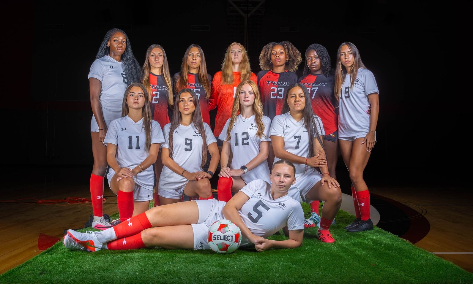 A photo of Polk State Soccer's 2026 sophomore class