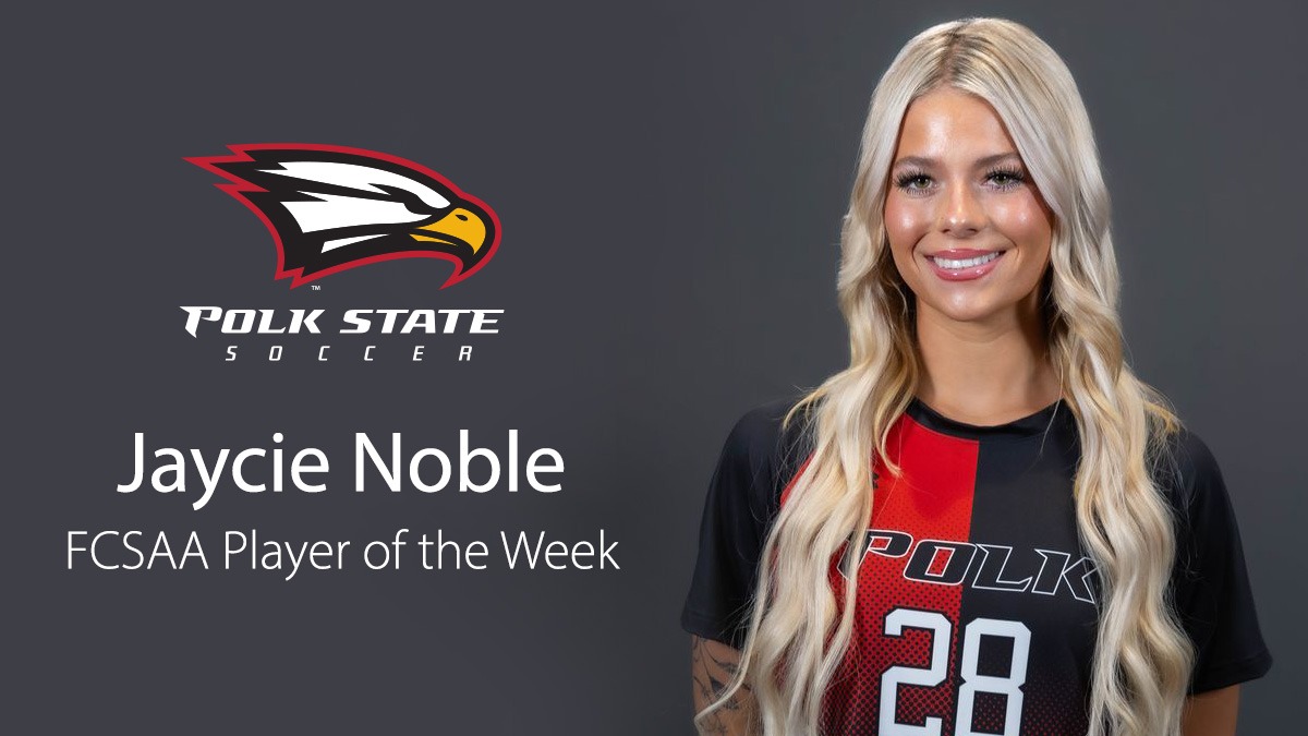 Jaycie Noble - FCSAA Player of the Week graphic