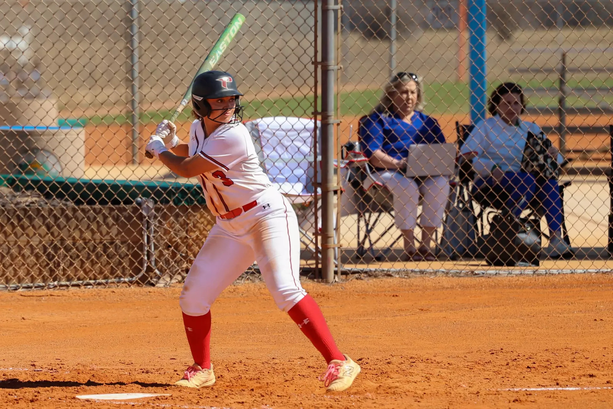 Aldridge stands in to bat vs. Lake-Sumter State College
