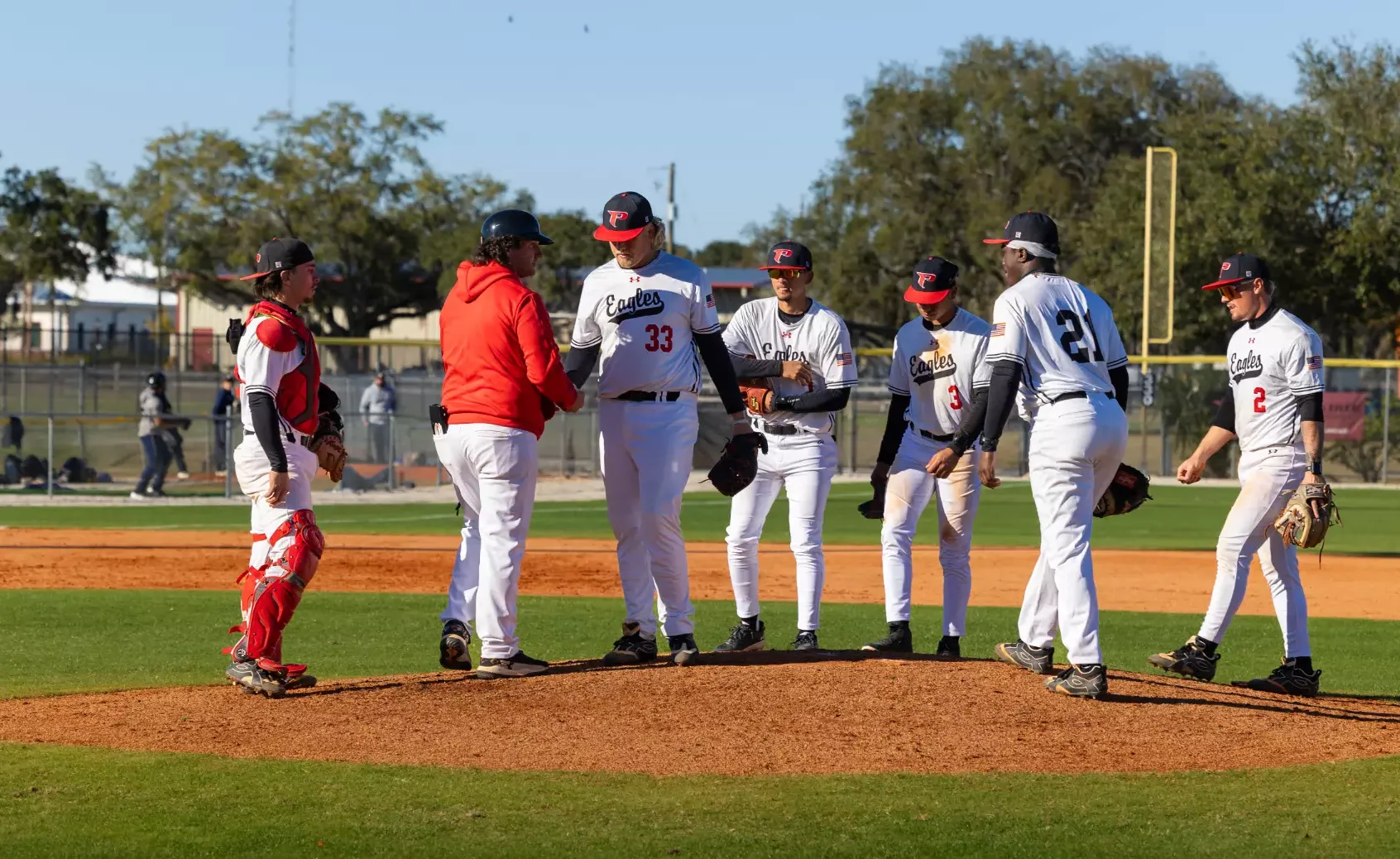 Corbs takes the ball from Jensen