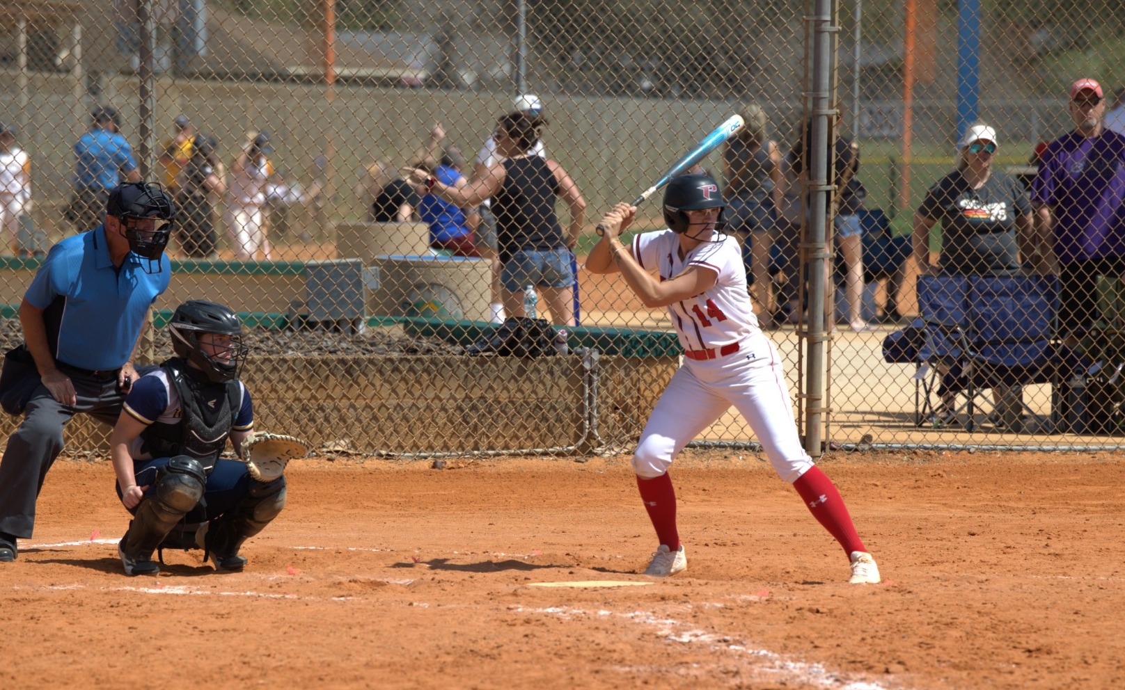 Kaylor bats during a TSG contest