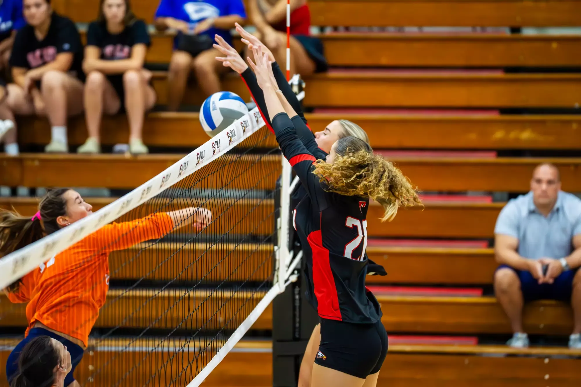 Photo from Polk State Volleyball's Aug. 13 home scrimmage vs. South Florida State College. 
