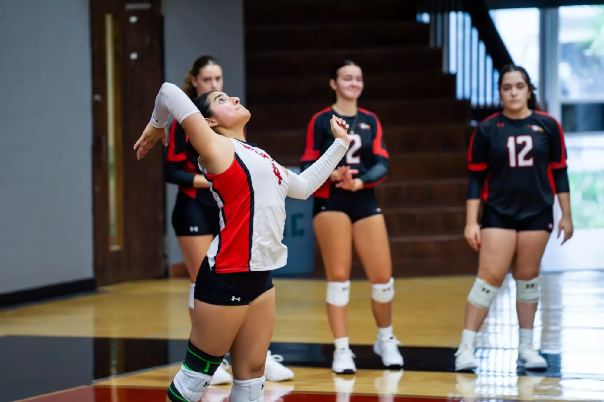 Photo from Polk State Volleyball's Aug. 13 home scrimmage vs. South Florida State College. 