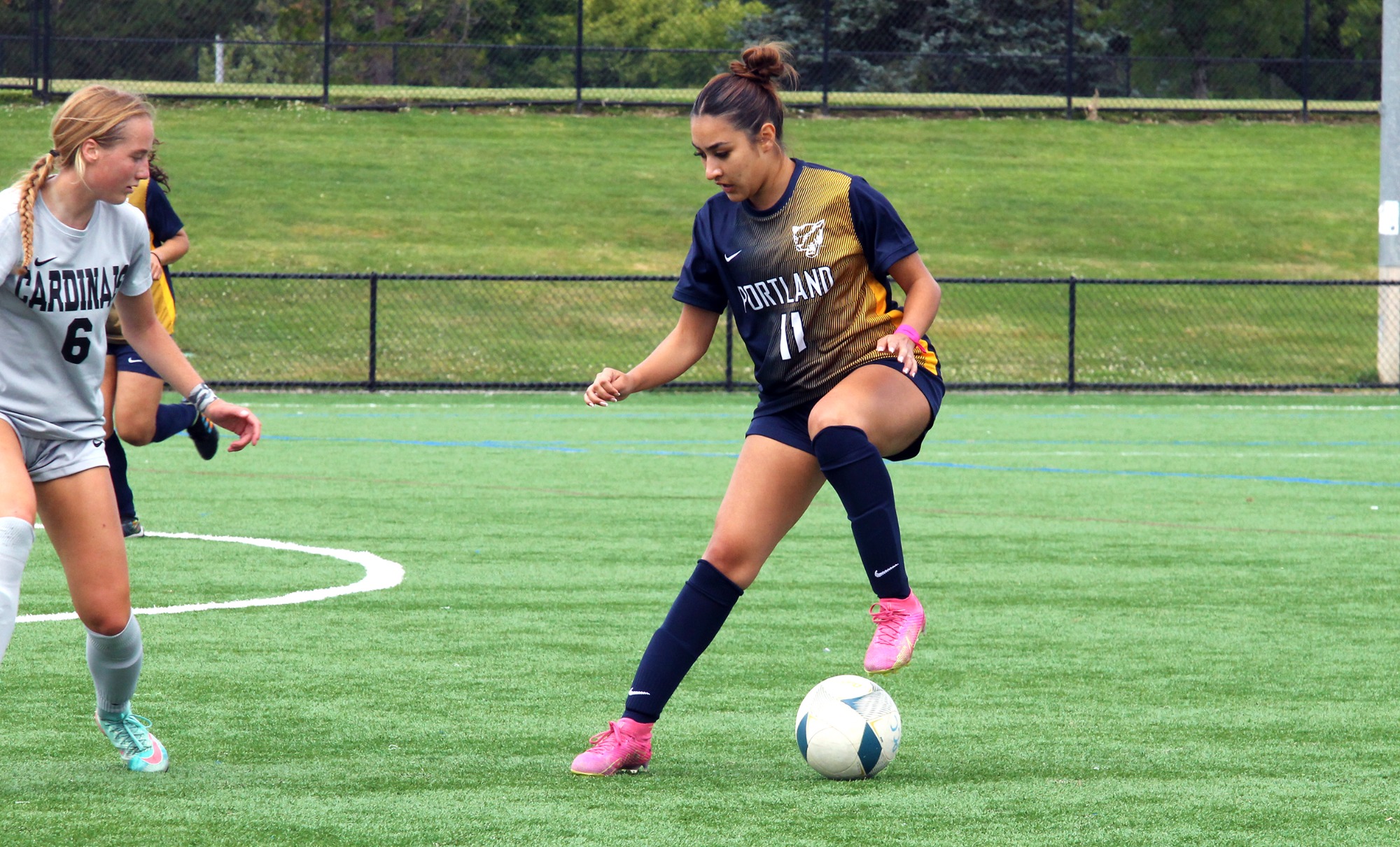 Tiffany Rodriguez With Ball at Feet