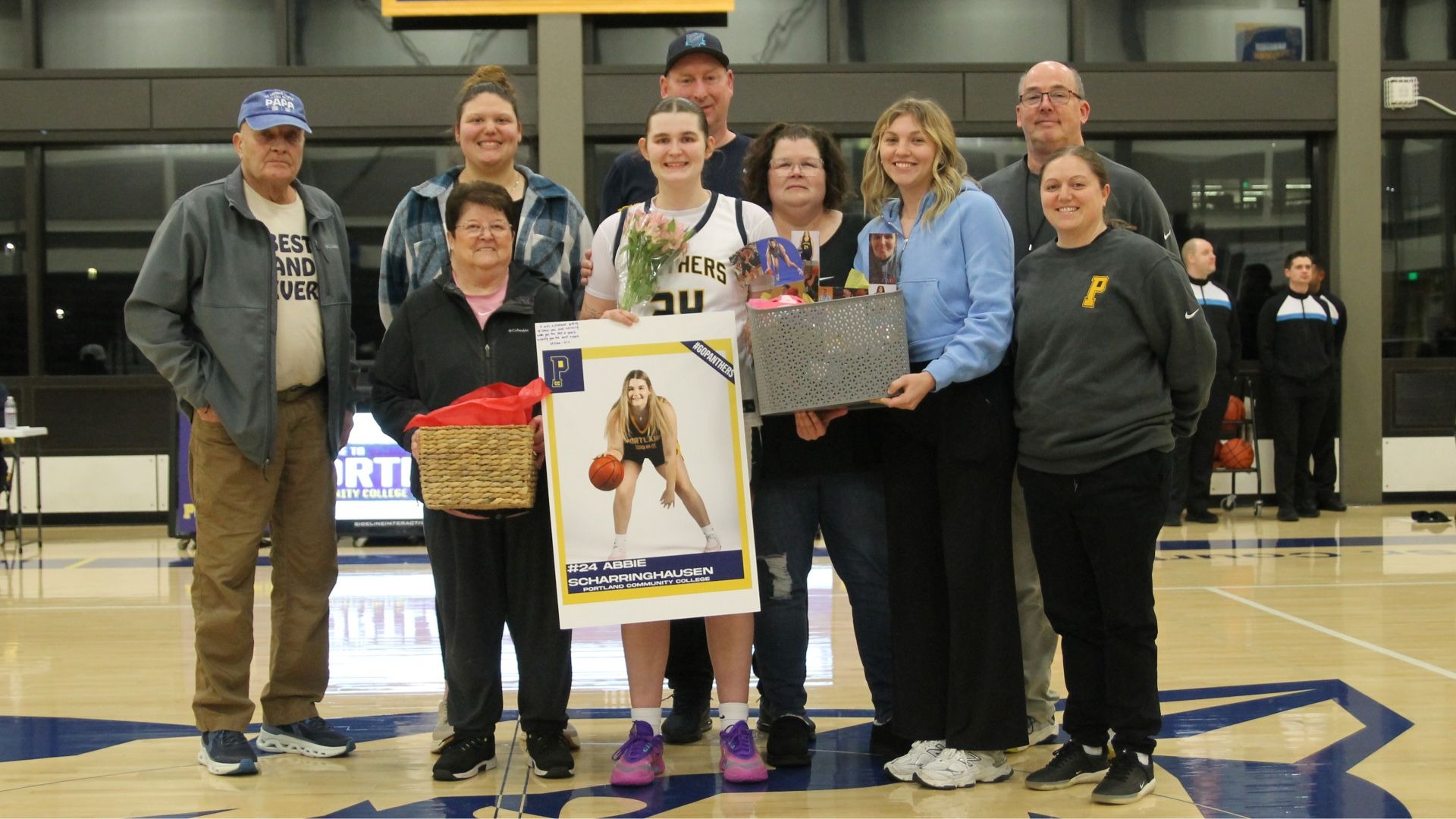 Abbie Scharringhausen and Family for Sophomore Night