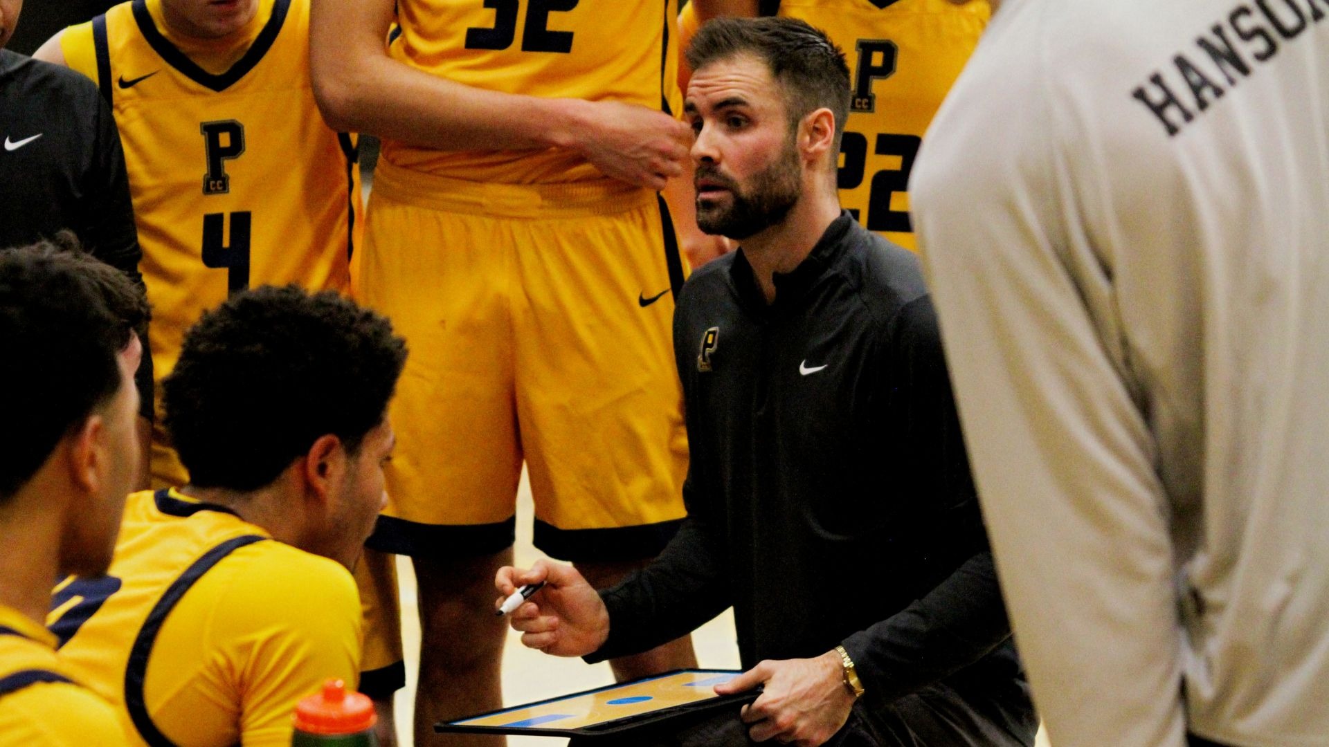 Coach Cameron Mitchell during a timeout