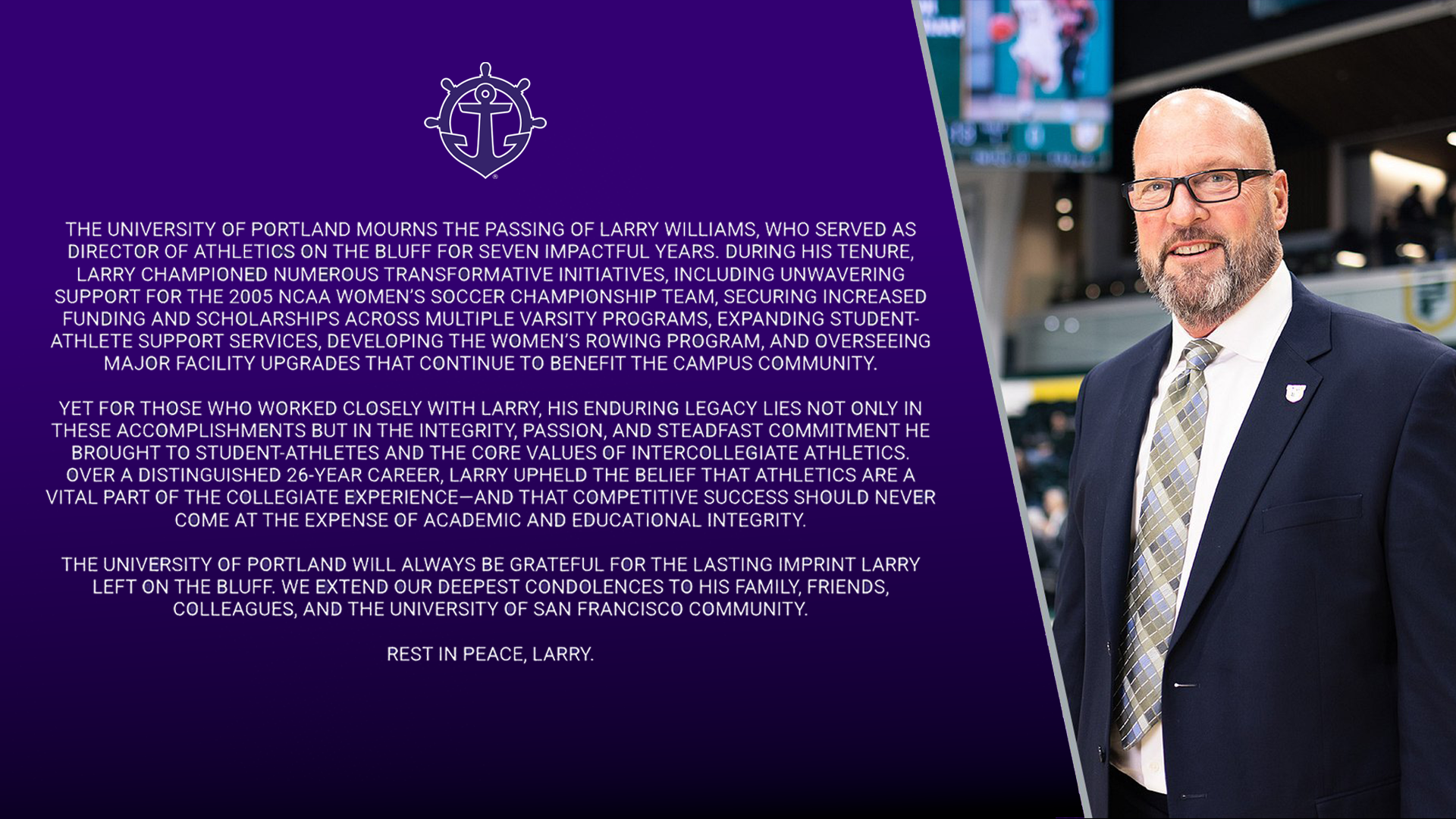 Larry Williams Statement.