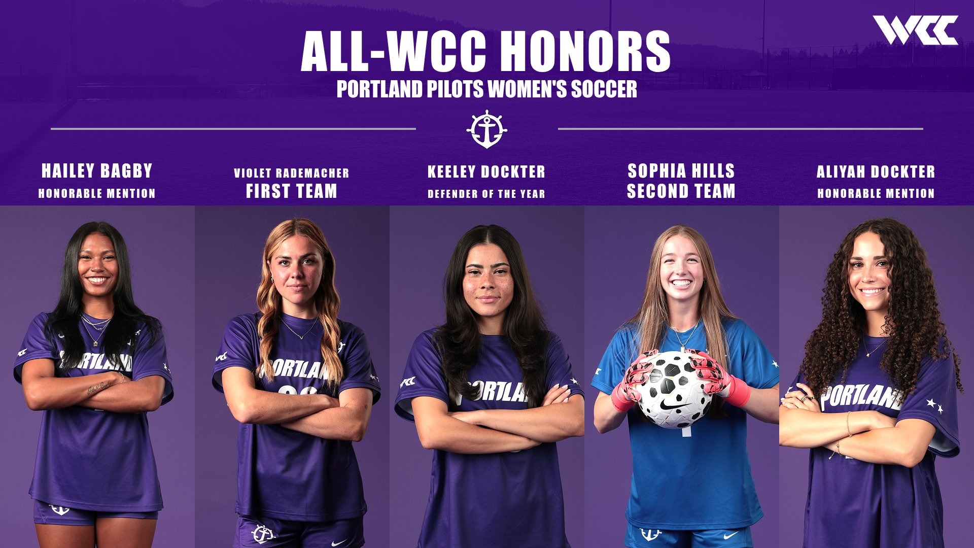 2025 All-WCC Honorees.