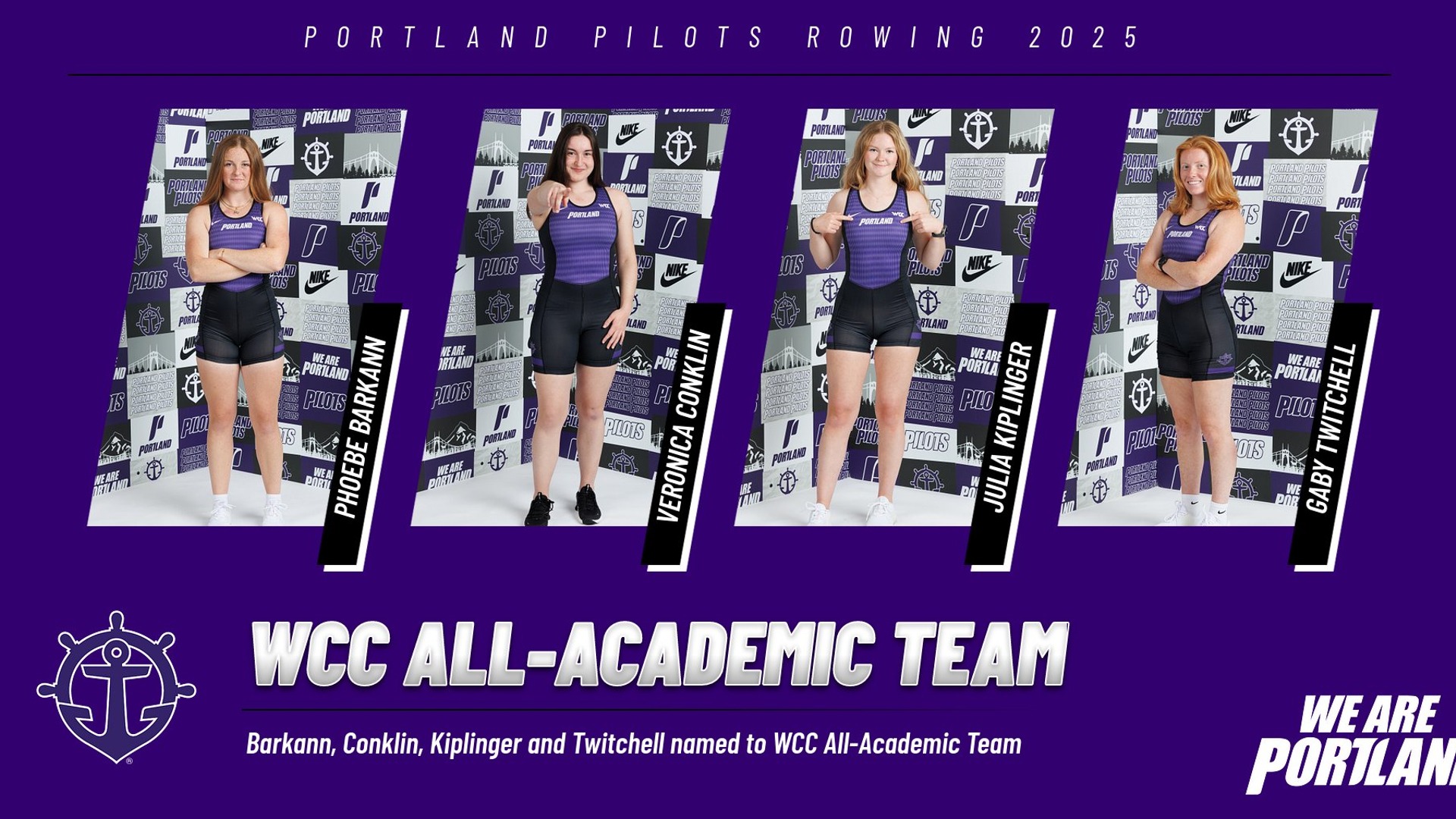WCC All-Academic Team for Rowing 2025