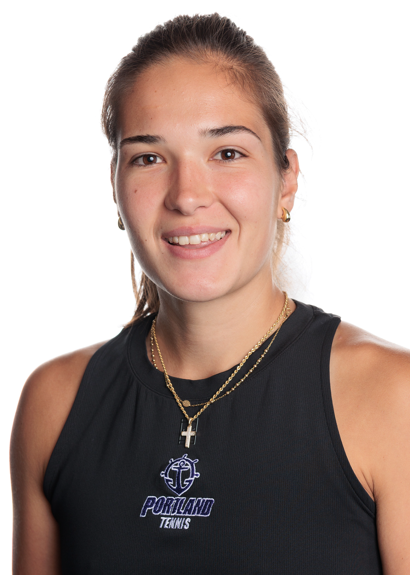 PORTLAND, OR - September 15, 2025 - Iva Zelic during Media Day portraits at Chiles Center in Portland, OR.
Photo by Maury Neipris