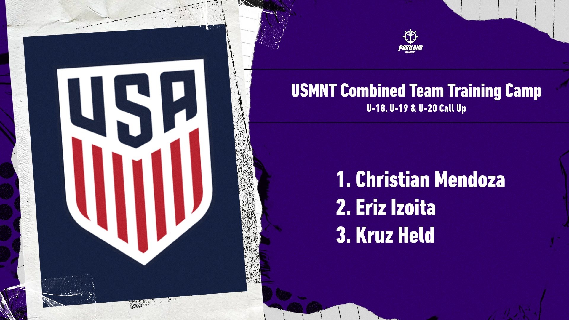USMNT Youth Camp Call Ups.