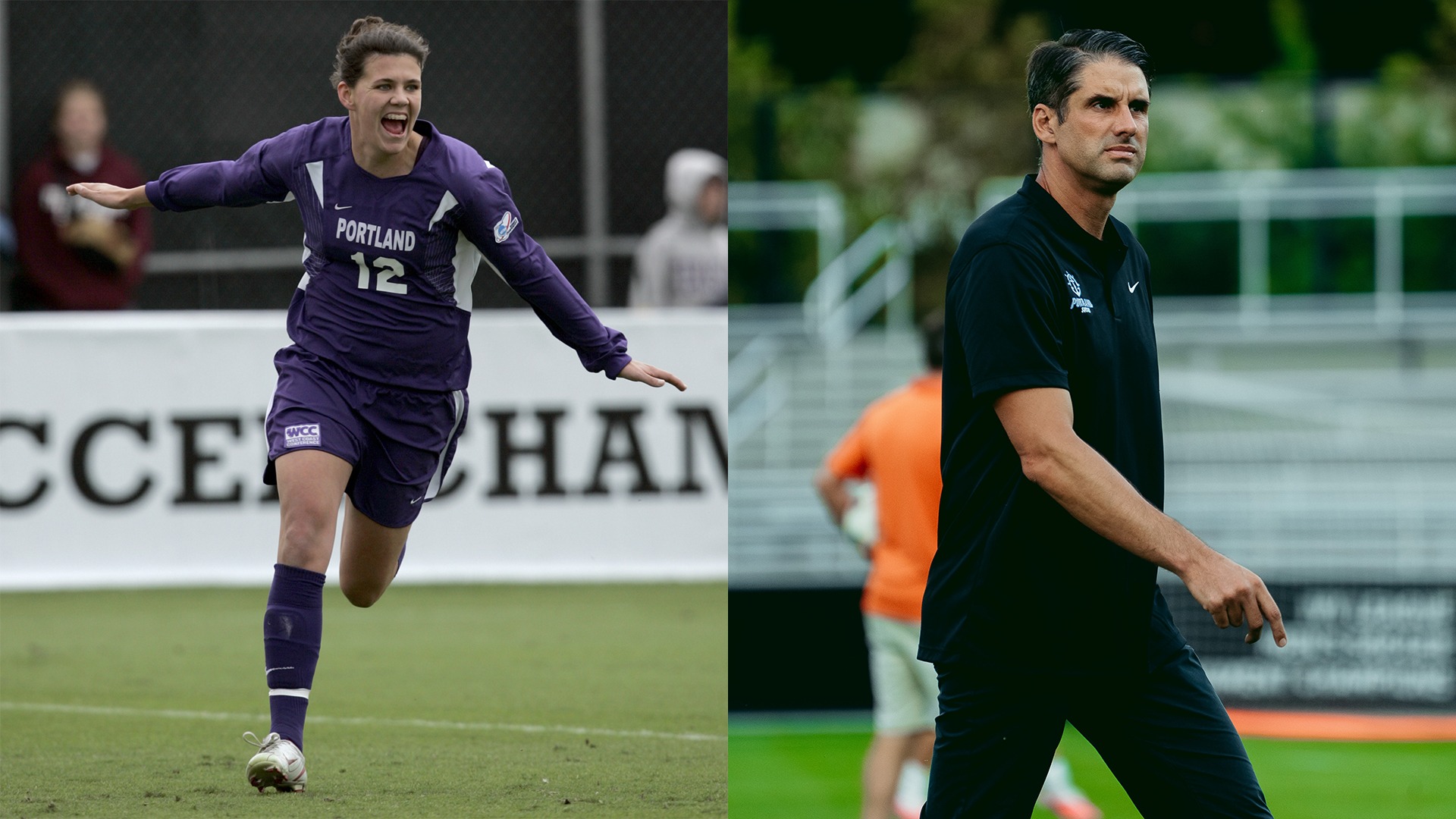 Christine Sinclair and Nick Carlin-Voigt.