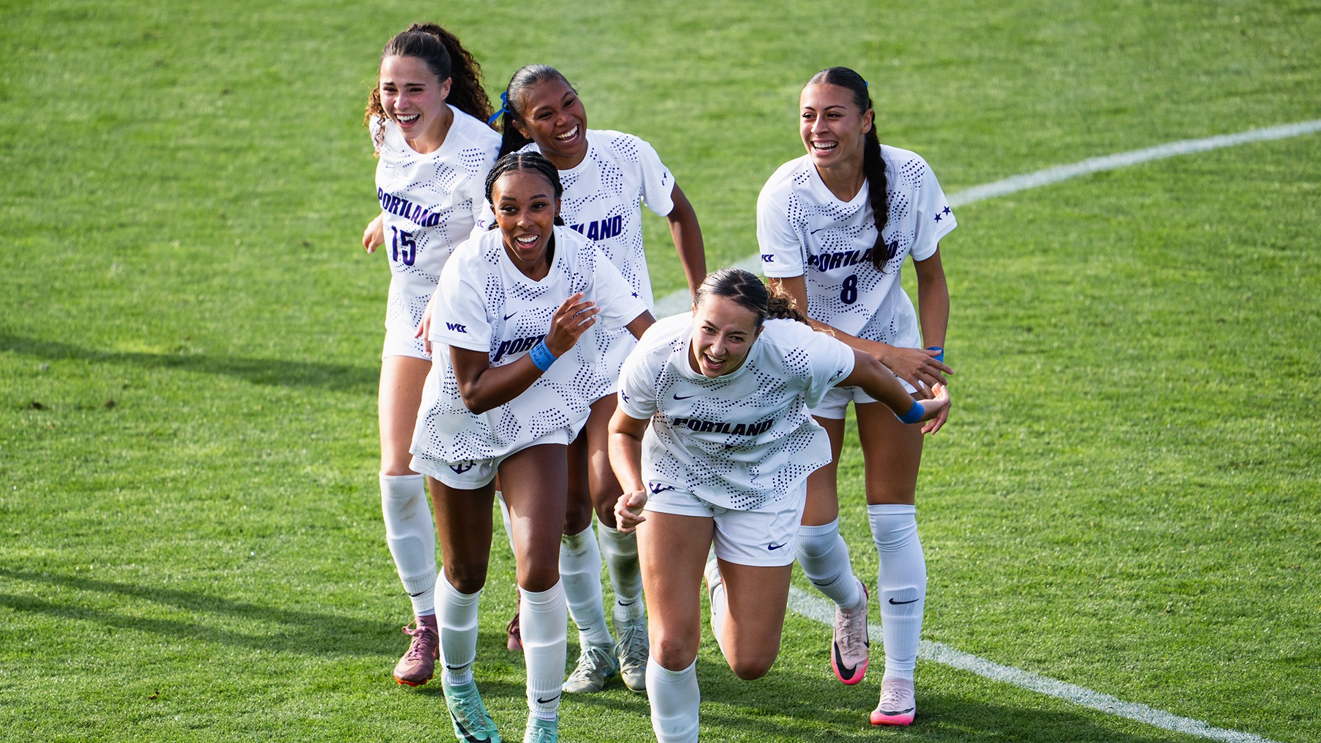 Xayla Black after scoring a goal that was called back against Pepperdine.