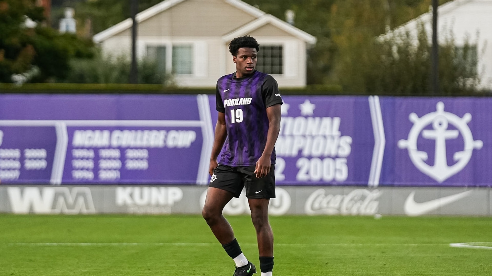 David Ajagbe scans the field.