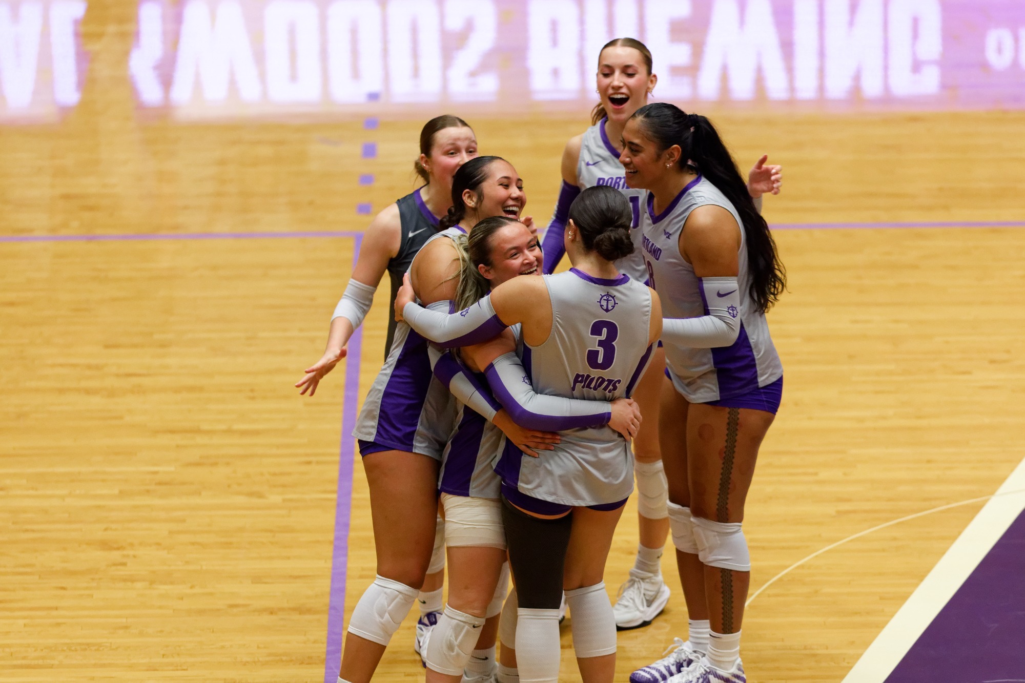 team celebrating