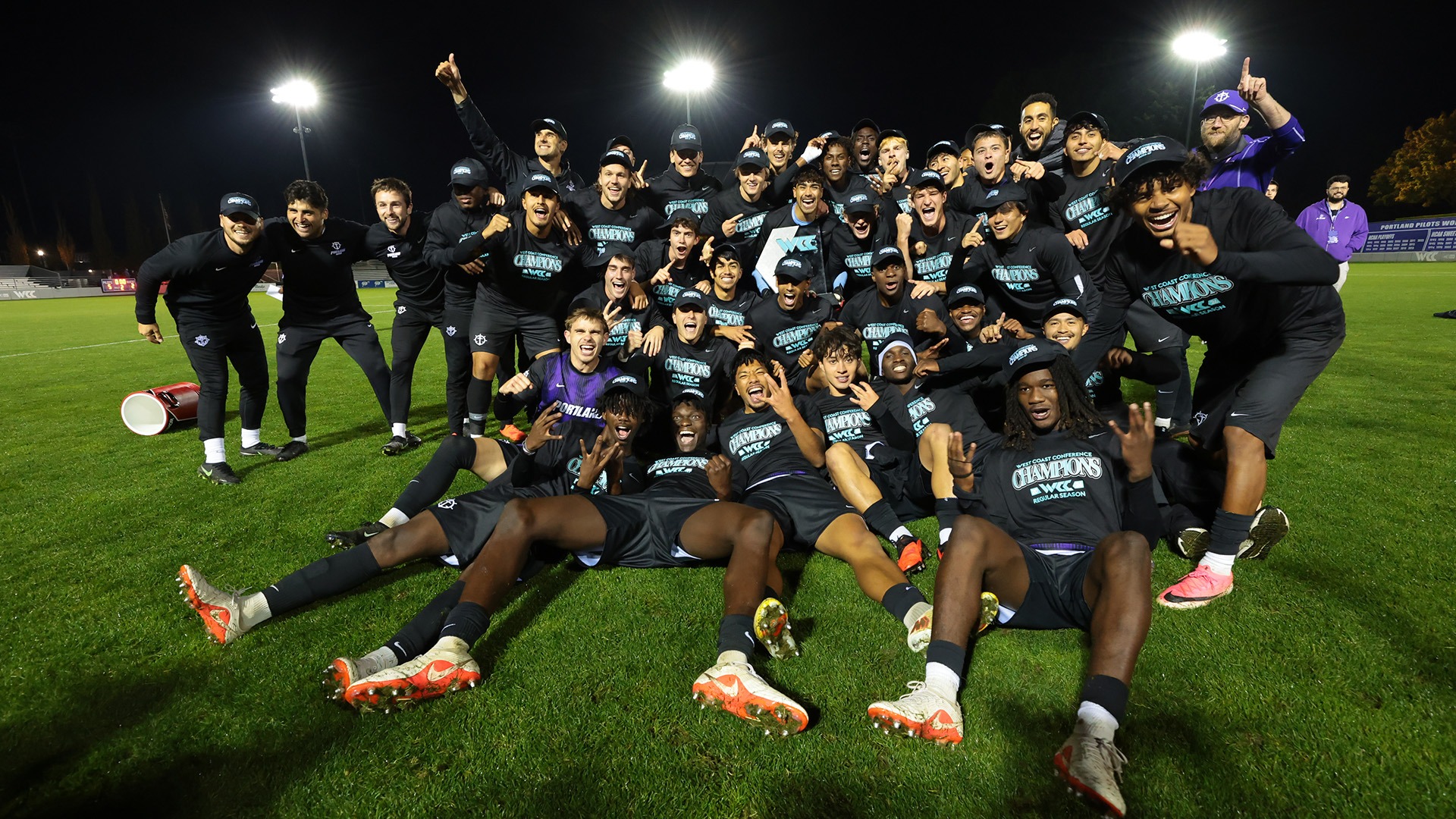 The 2026 WCC Regular Season Champs, the Portland Pilots.