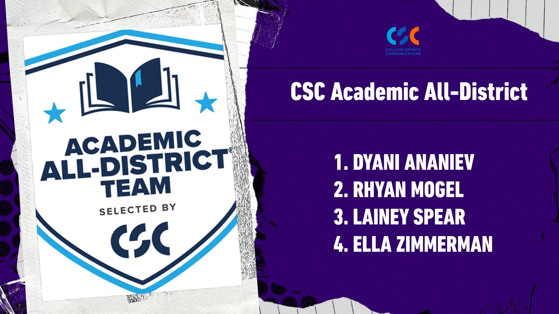 CSC Academic All-District Women's Basketball 2025-26
