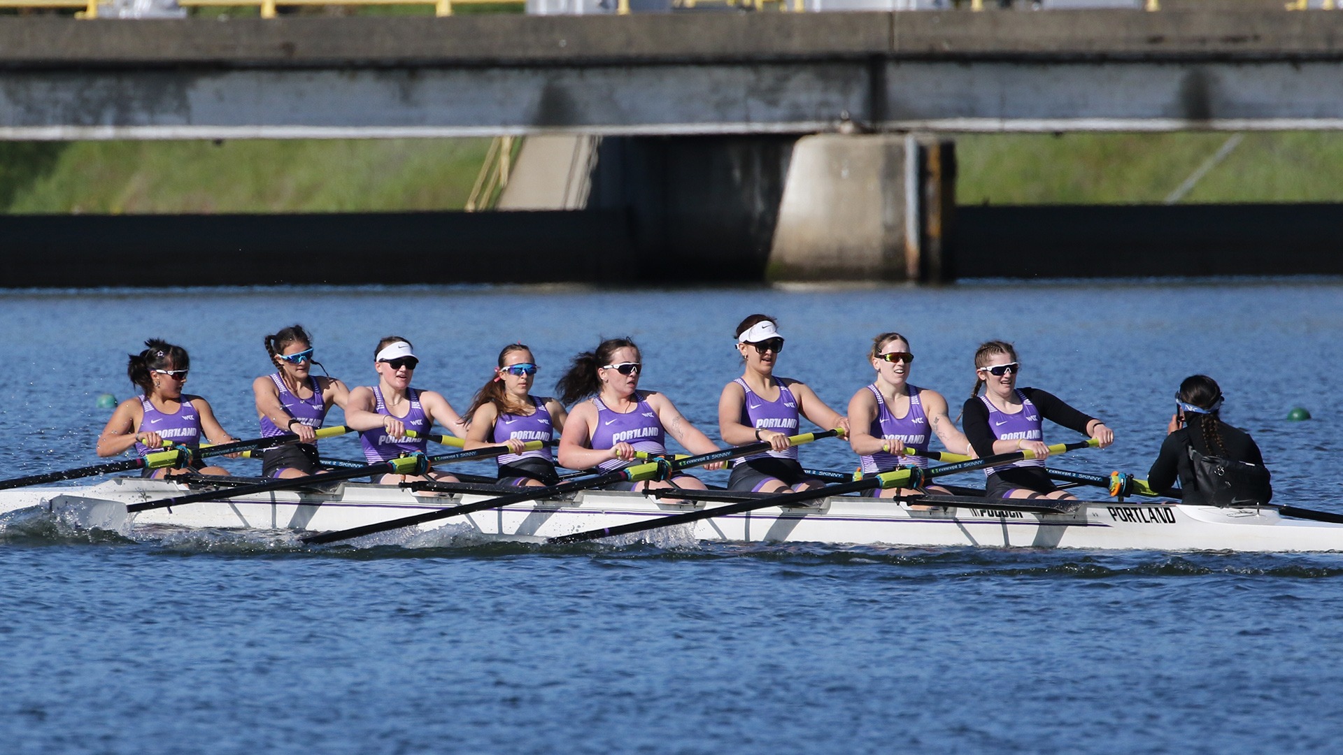 The Third Varsity Eight at the Sacramento State Invitational.