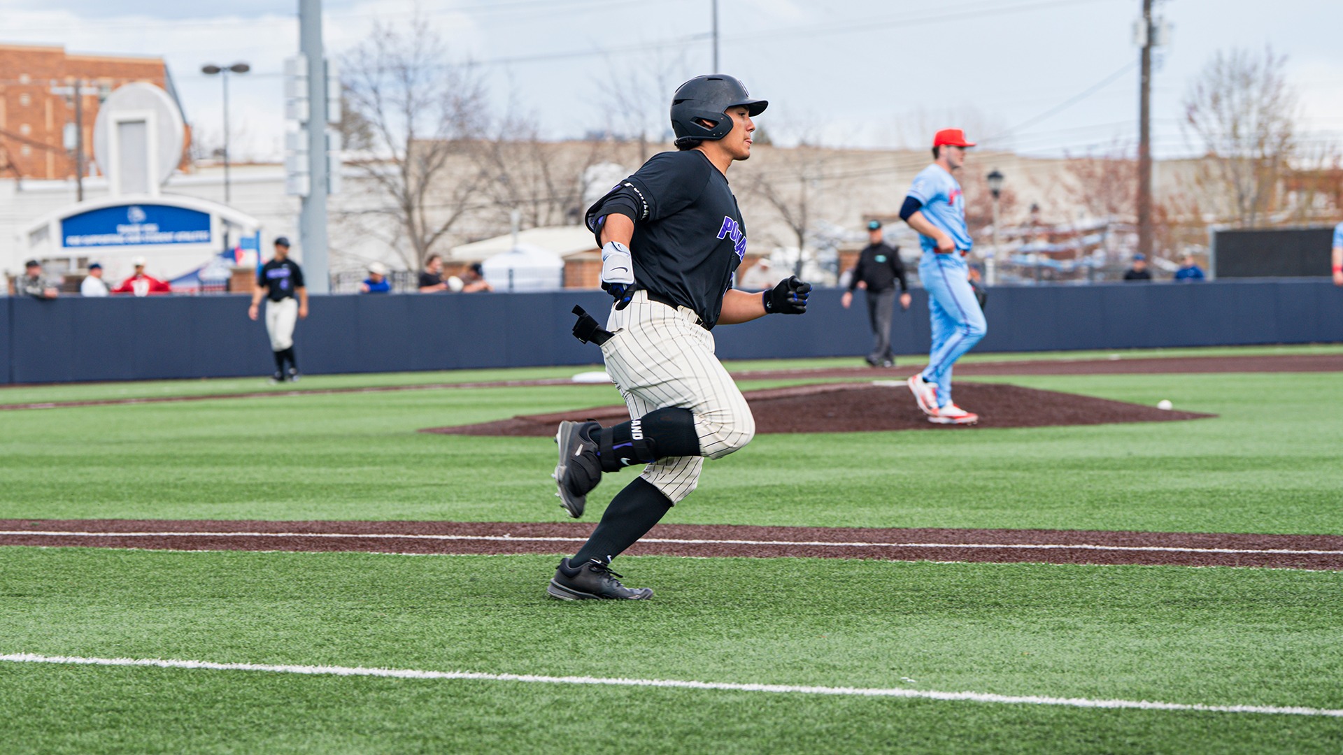 Dakota Chun rounds the bases against Gonzaga.