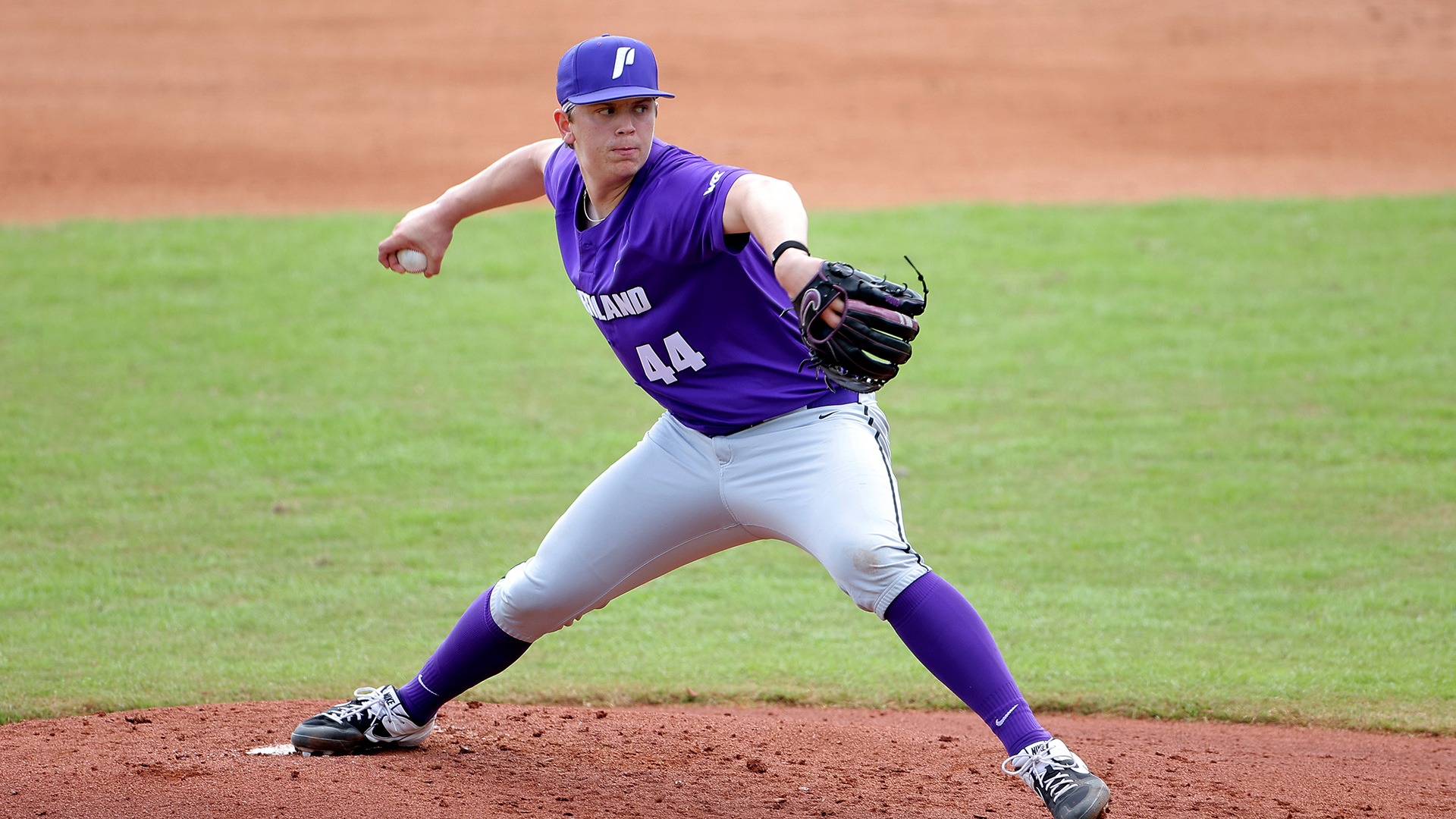 Trey Swygart throws a pitch. 