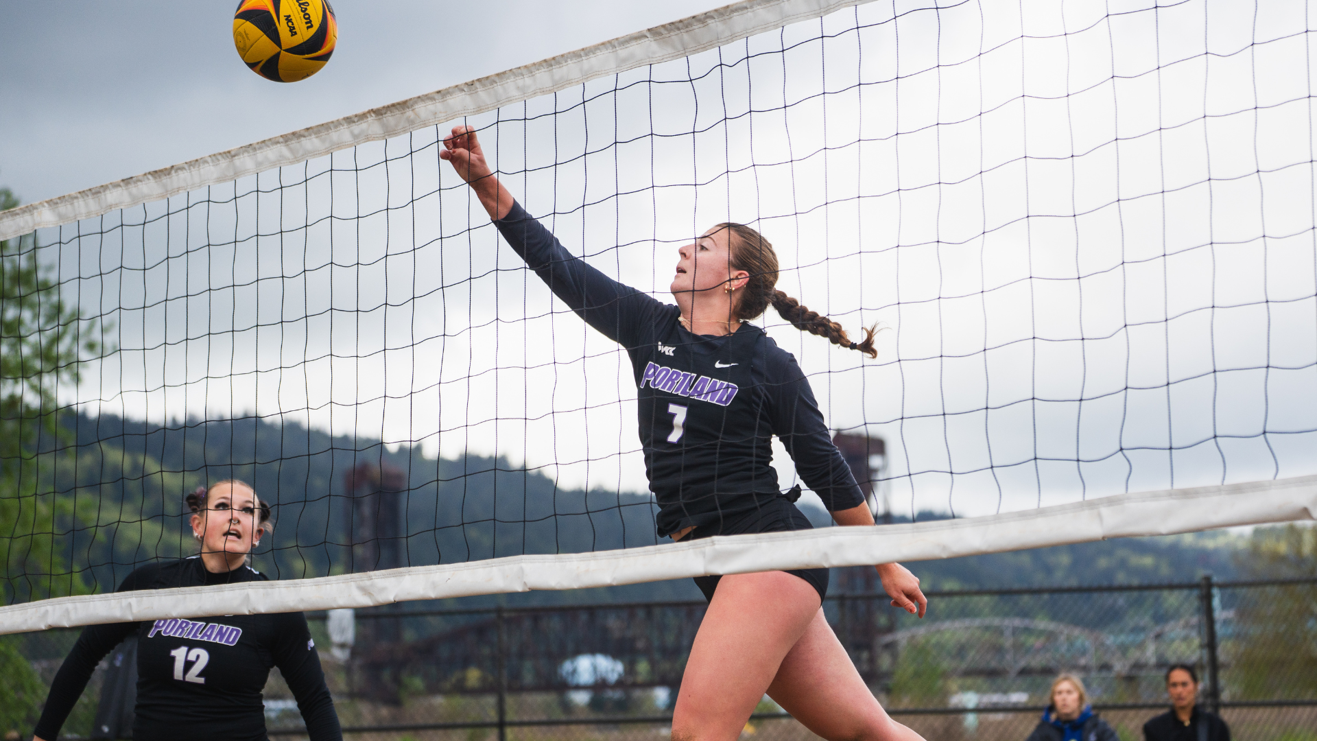 Cormack attacking at the net
