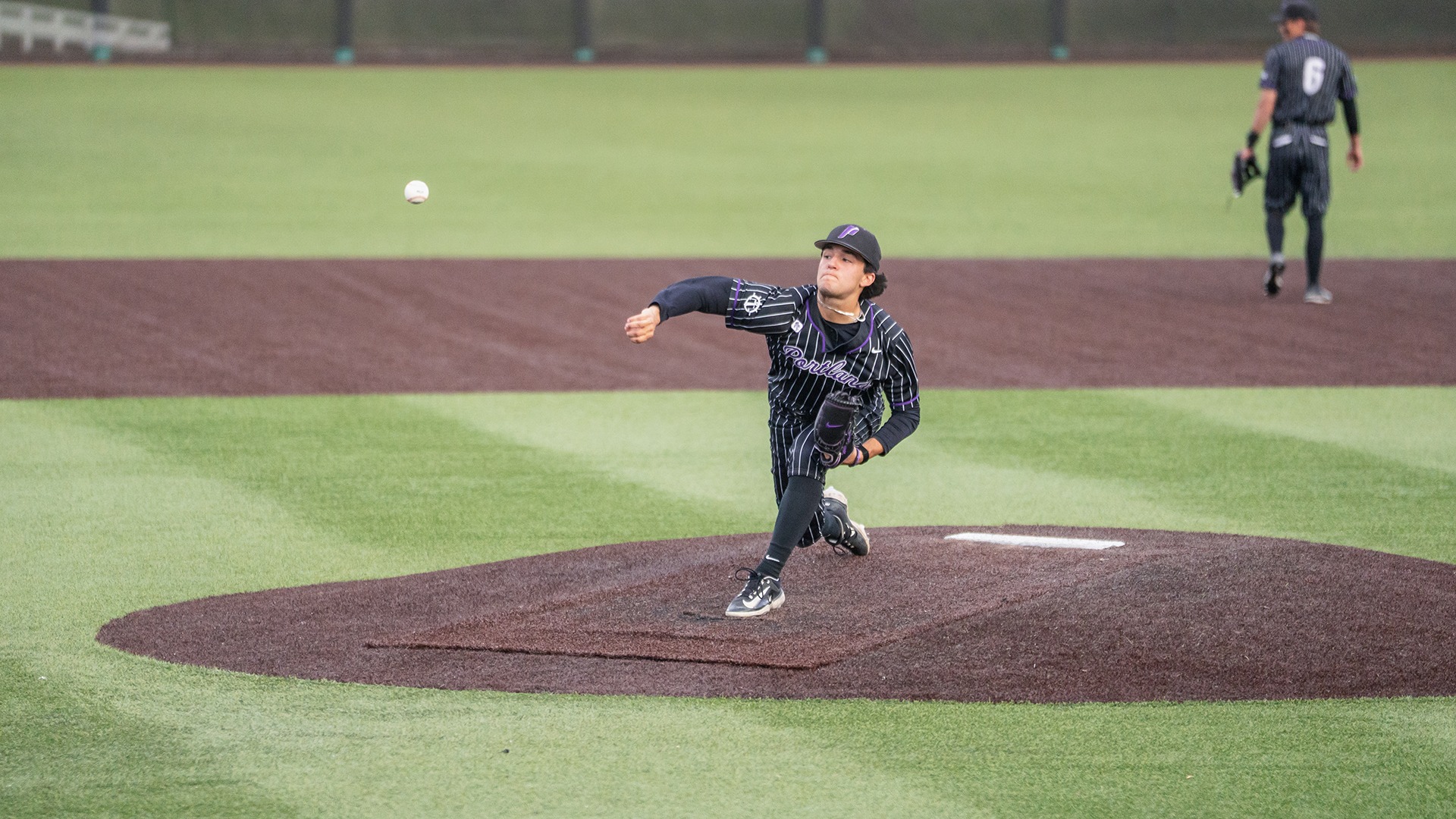 Will Labonte throws a pitch against San Francisco.