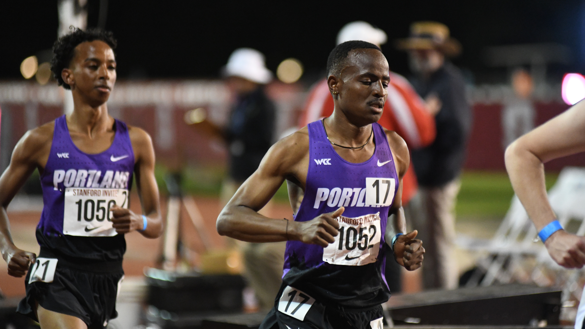 Monyebodi and Giesch at Stanford 10k outdoor