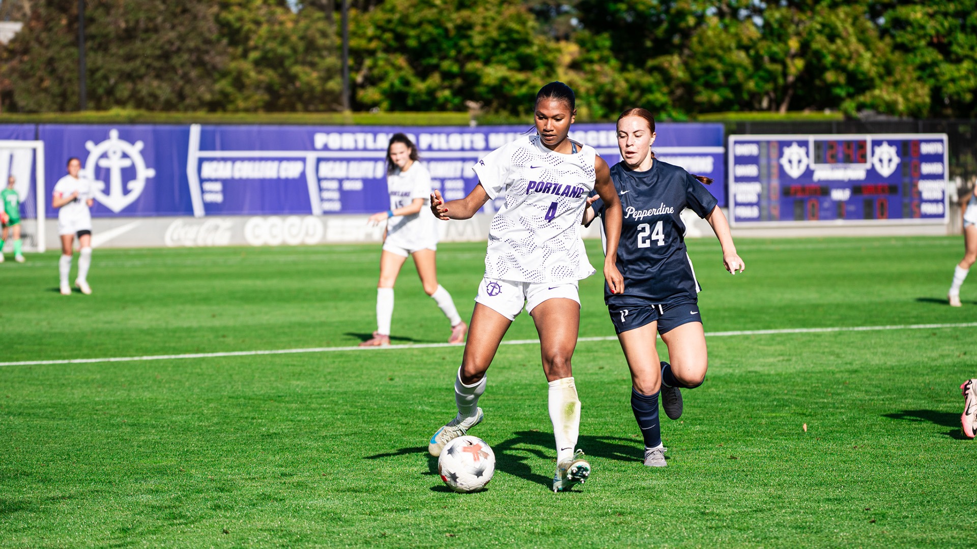 Hailey Bagby corrals the ball.