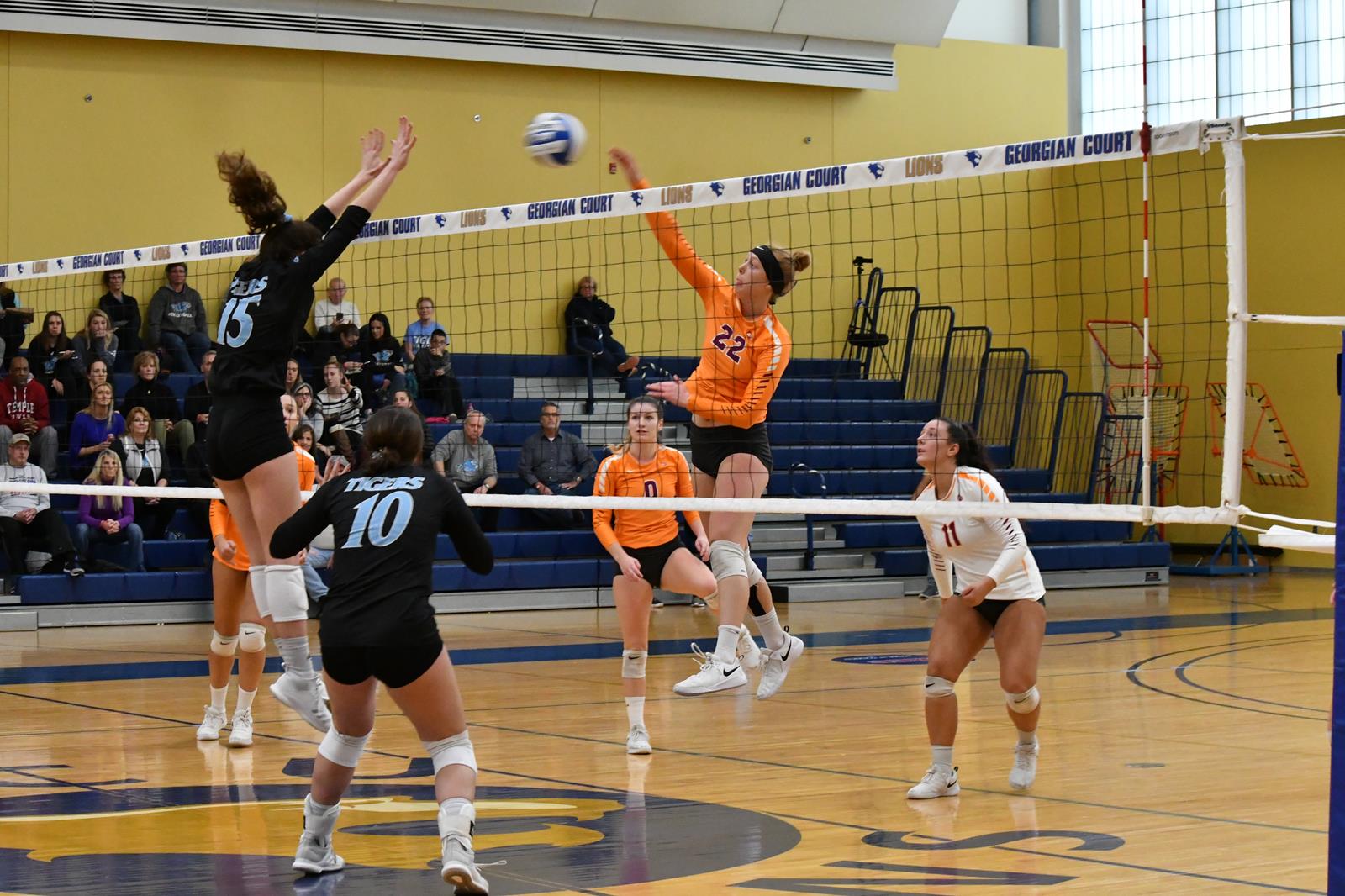 Volleyball Battles Holy Family In CACC Championship Game But Fall 31 Post University Athletics