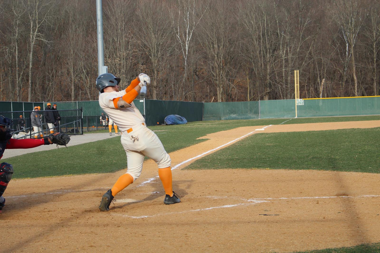 Baseball Splits With Post University Athletics