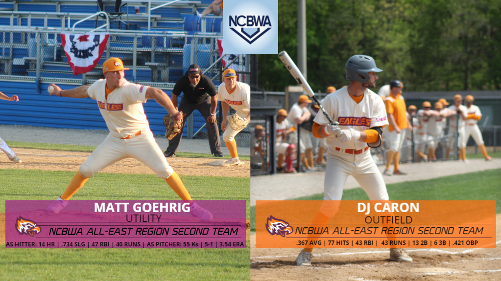 Goehrig, Caron, Make NCBWA AllEast Region Team Post University Athletics