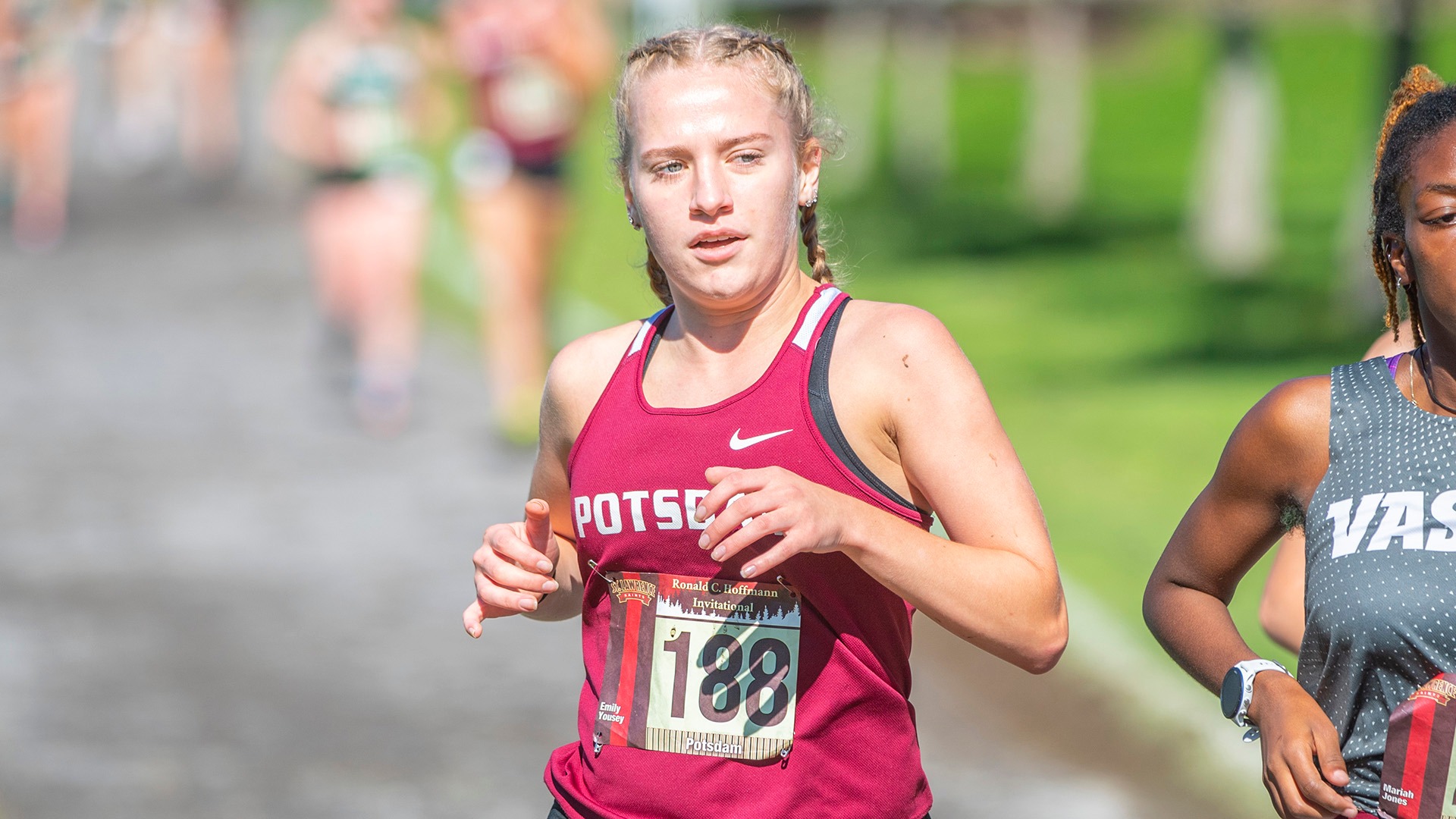 Emily Yousey runs at SLU in 2022.