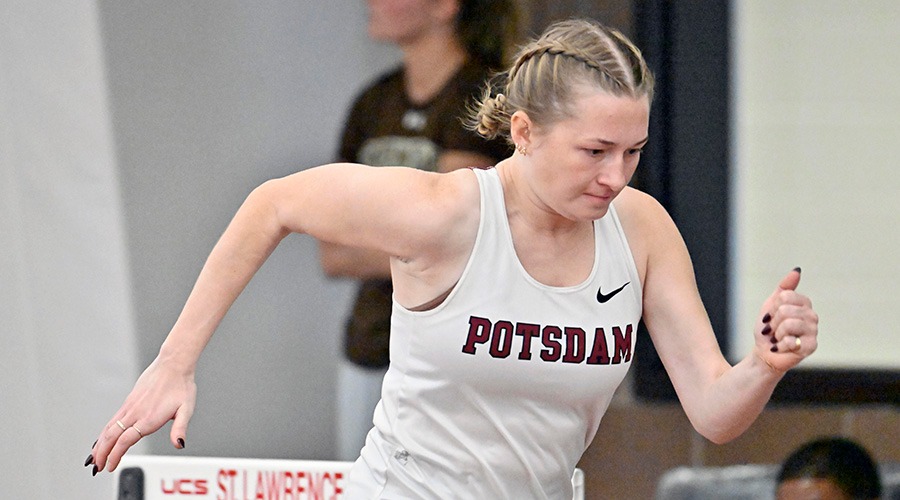 Emma Robbins competes at SLU on 1/25/25.