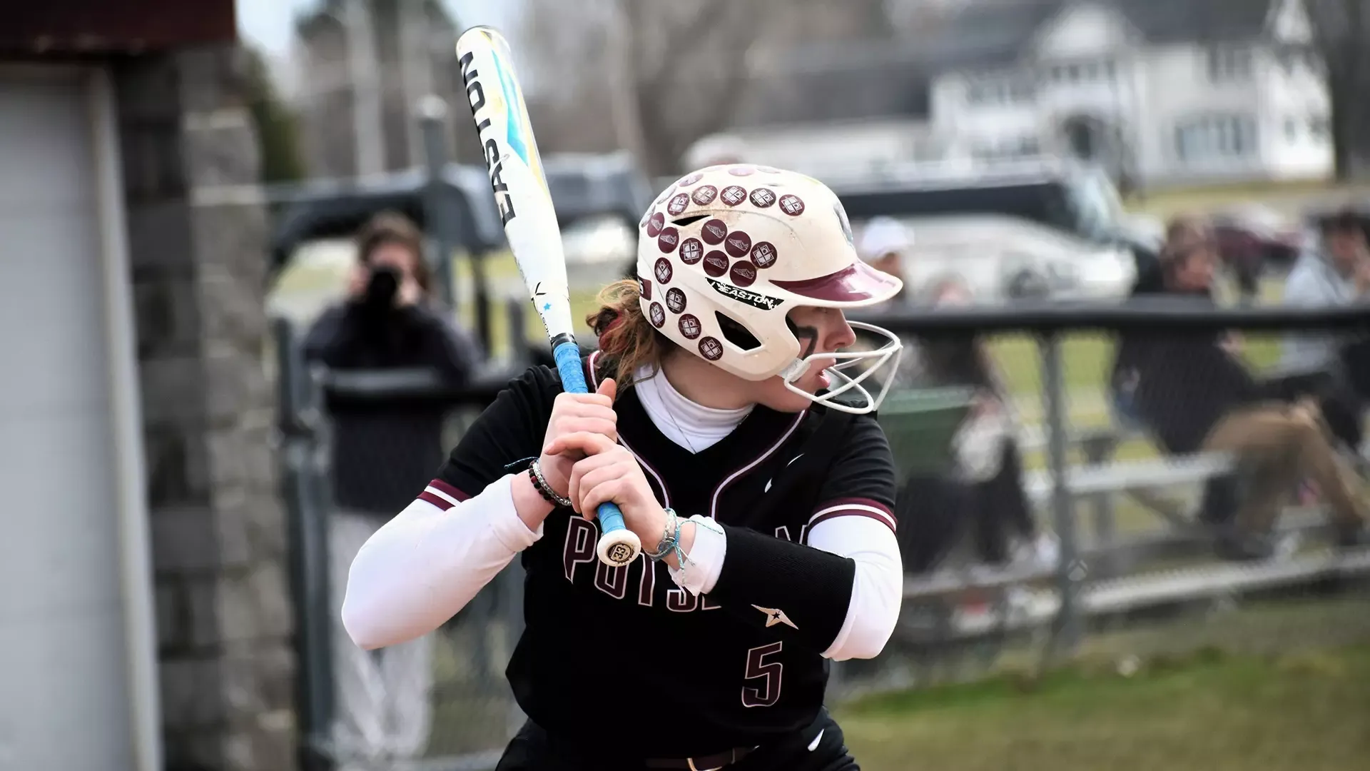 Kelsey Bennett bats against Fredonia on 4/12/25.