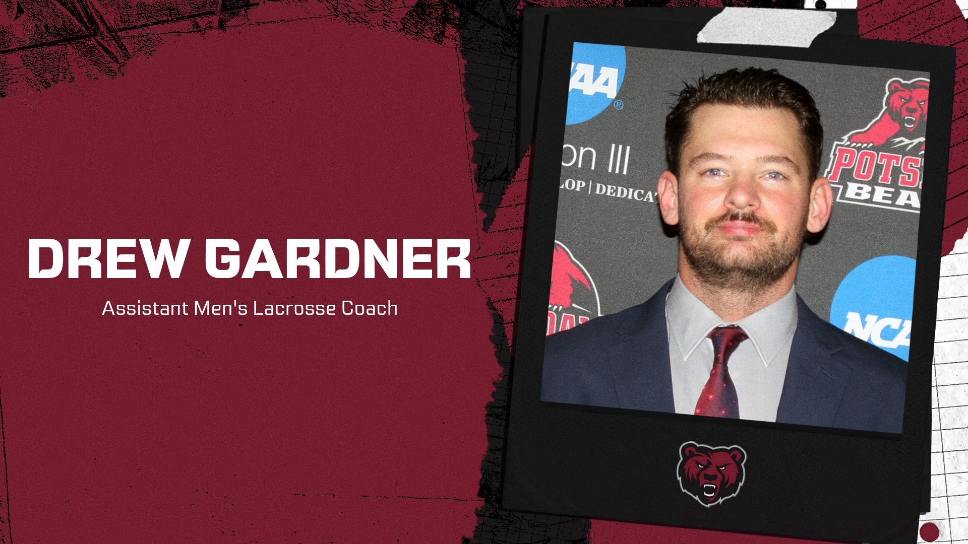 Drew Gardner has been named assistant men's lacrosse coach for the 2025-26 season.